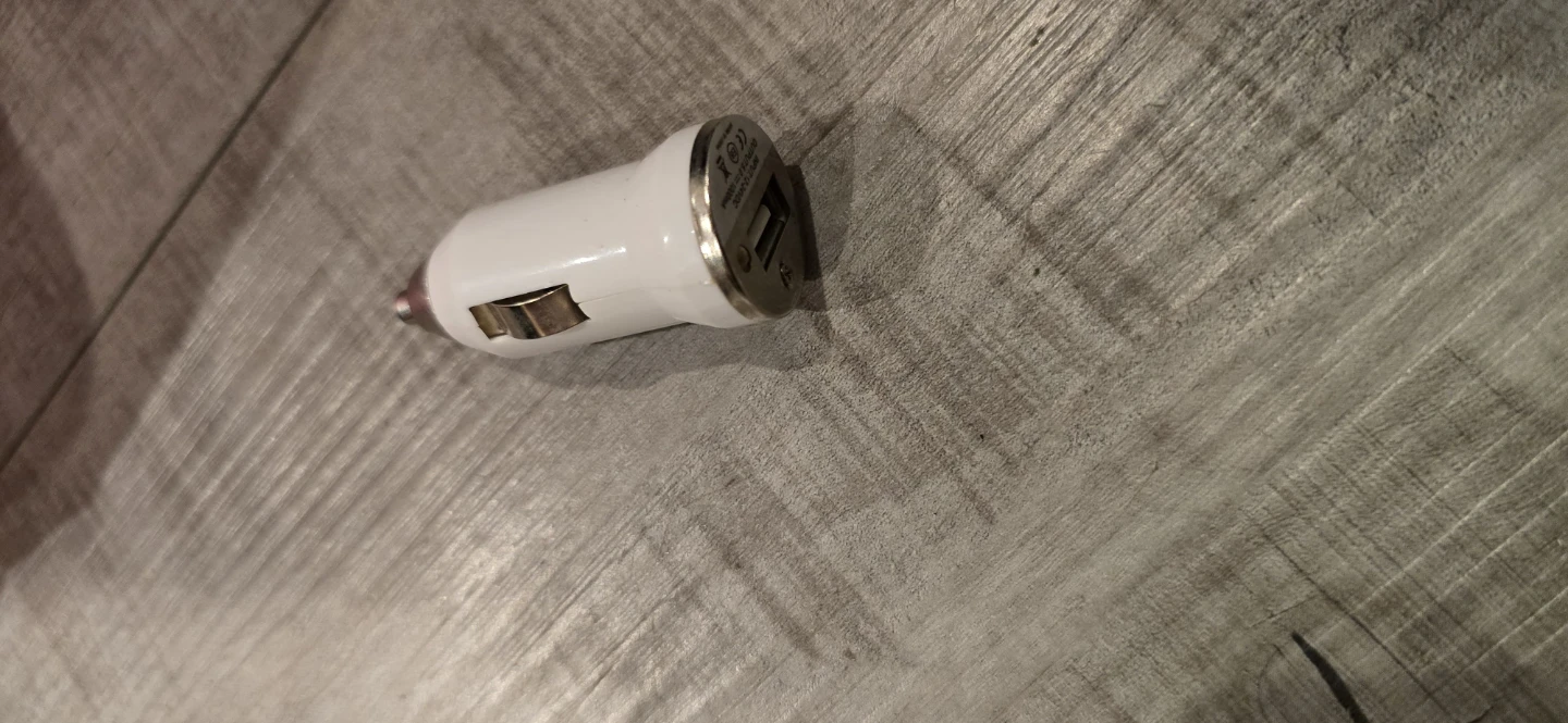 White USB Car Charger