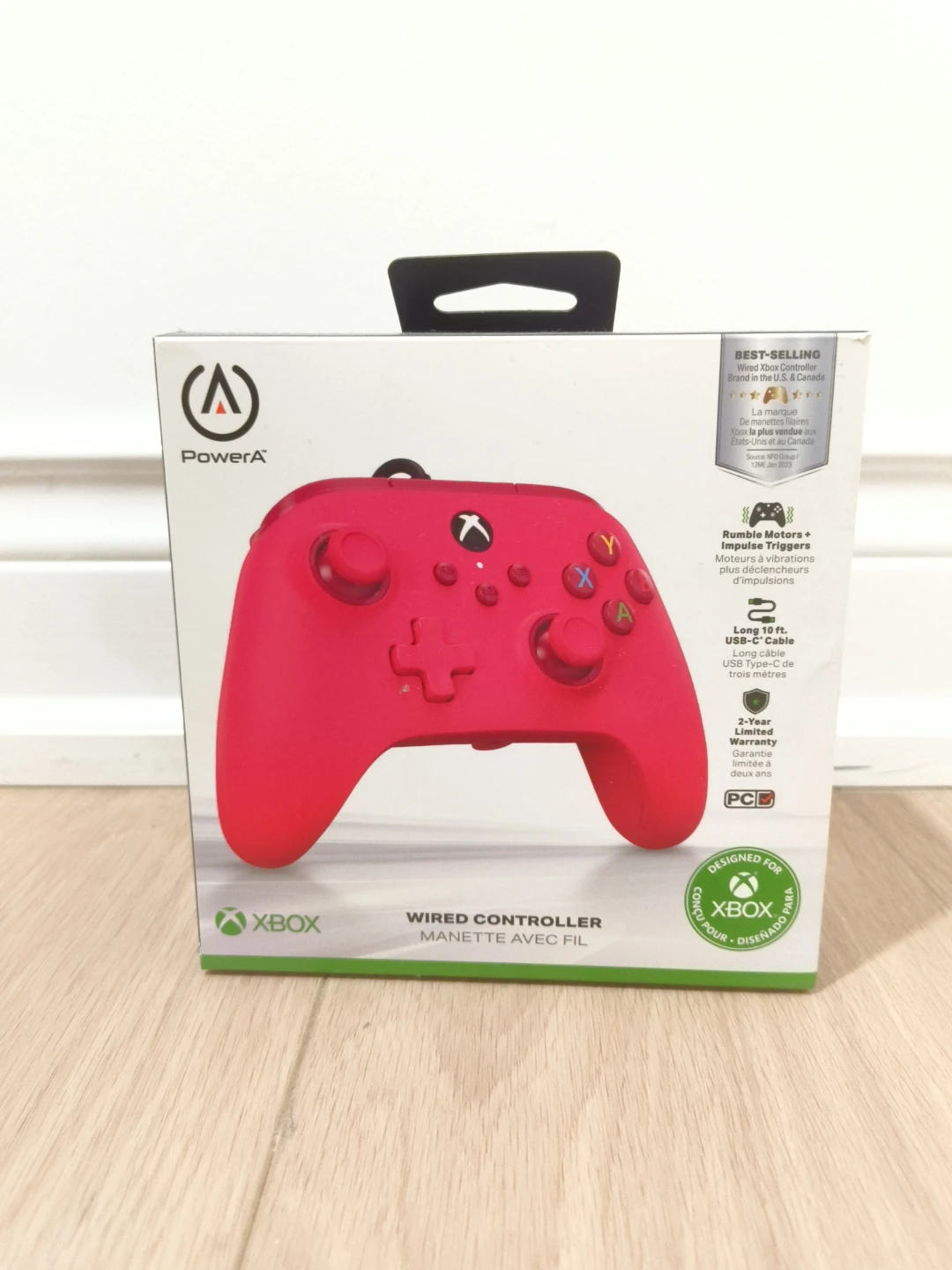 Red Xbox Wired Controller - photo 2
