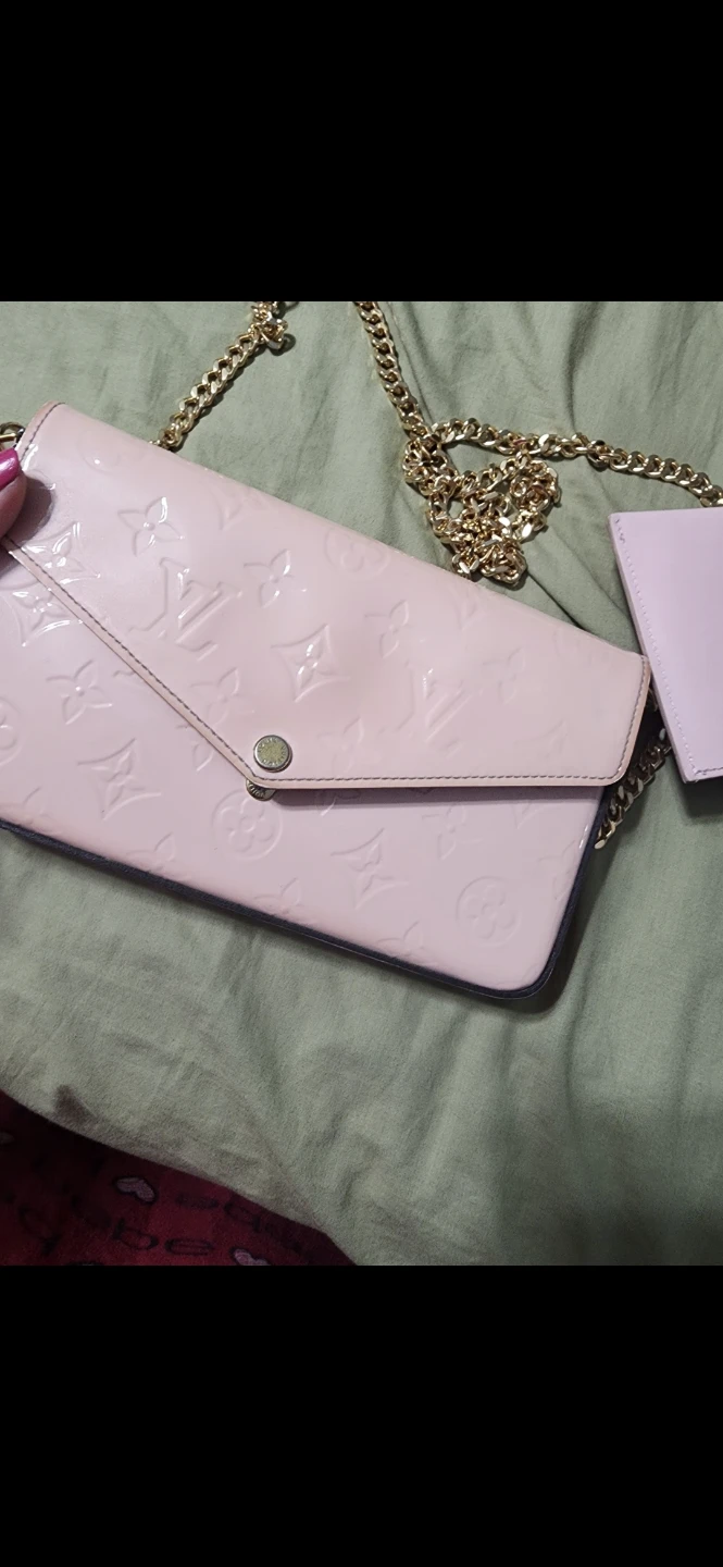 Louis Vuitton Pink Vernis Wallet On Chain - photo 5