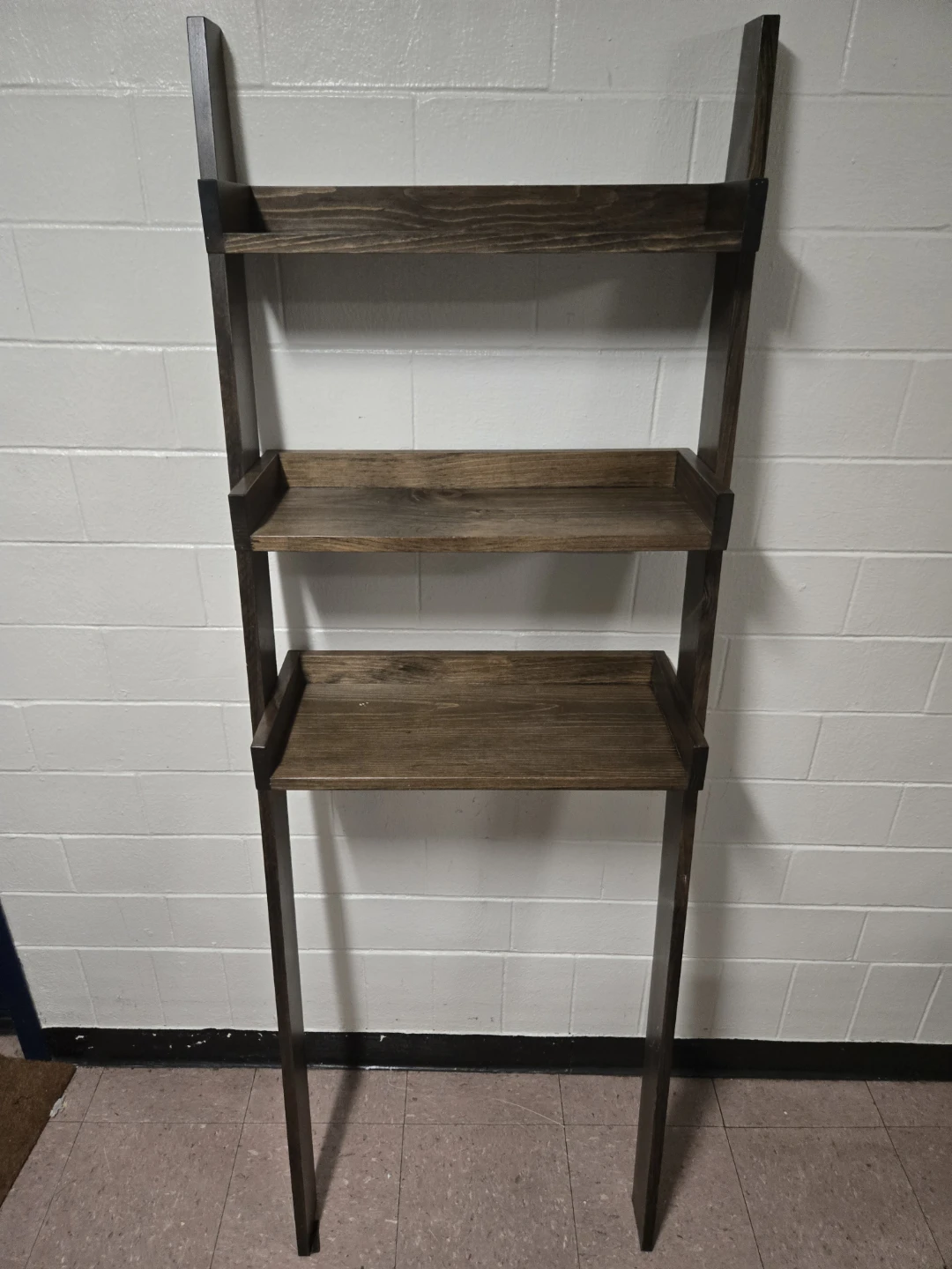 Exquisite Solid Wood Over the Toilet Ladder Shelf - 69" - photo 2