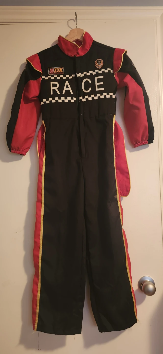 Kids Race Car Driver Costume Jumpsuit - photo 2