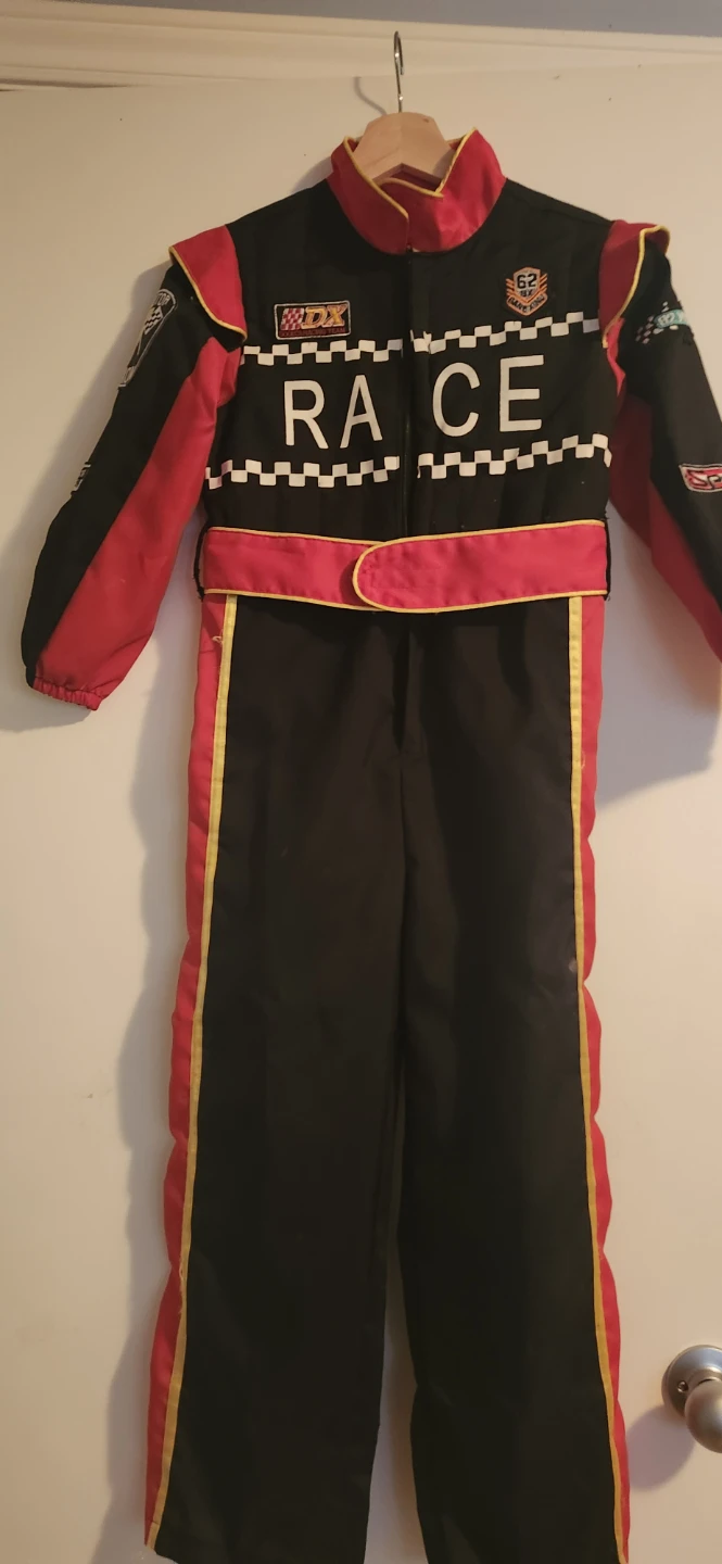 Kids Race Car Driver Costume Jumpsuit