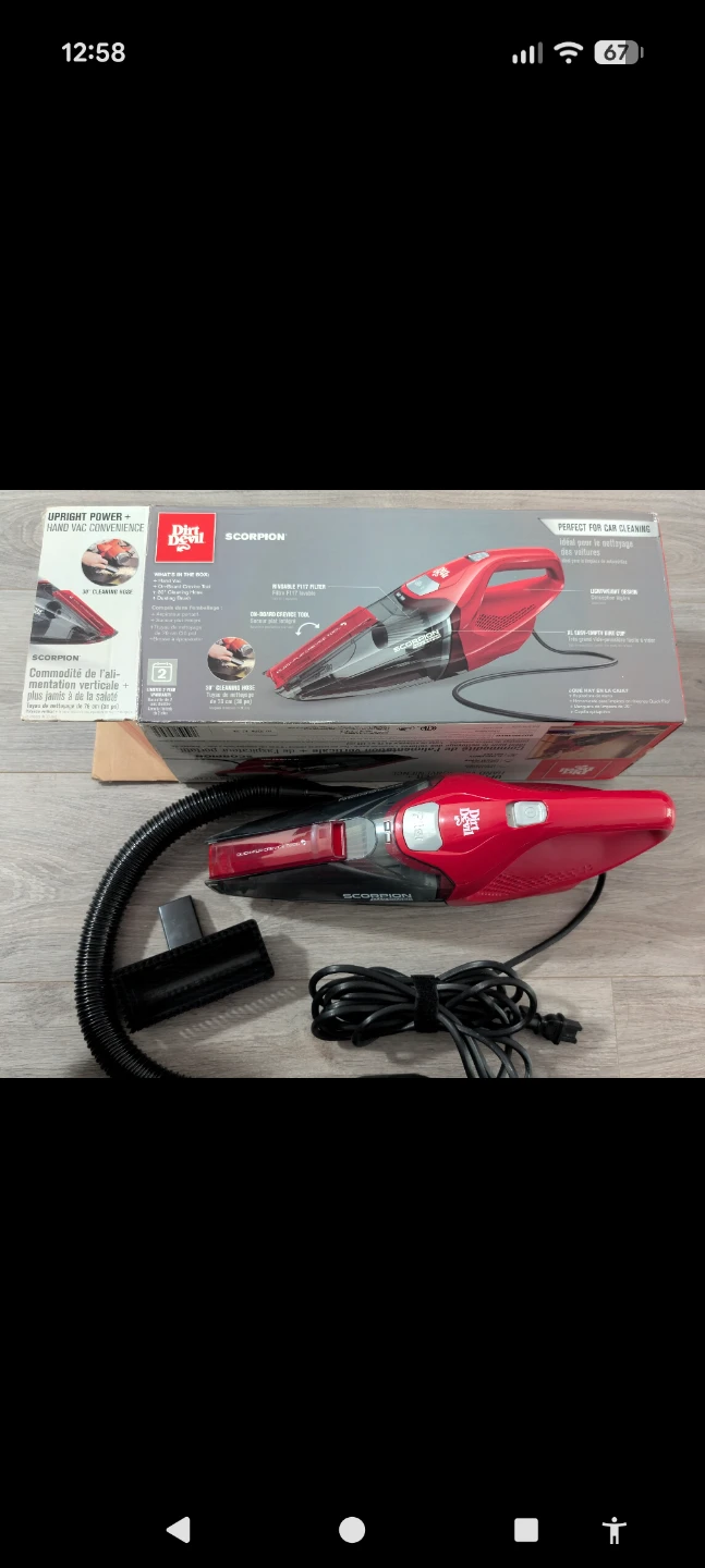 Dirt Devil Scorpion Handheld Vacuum Cleaner - photo 4