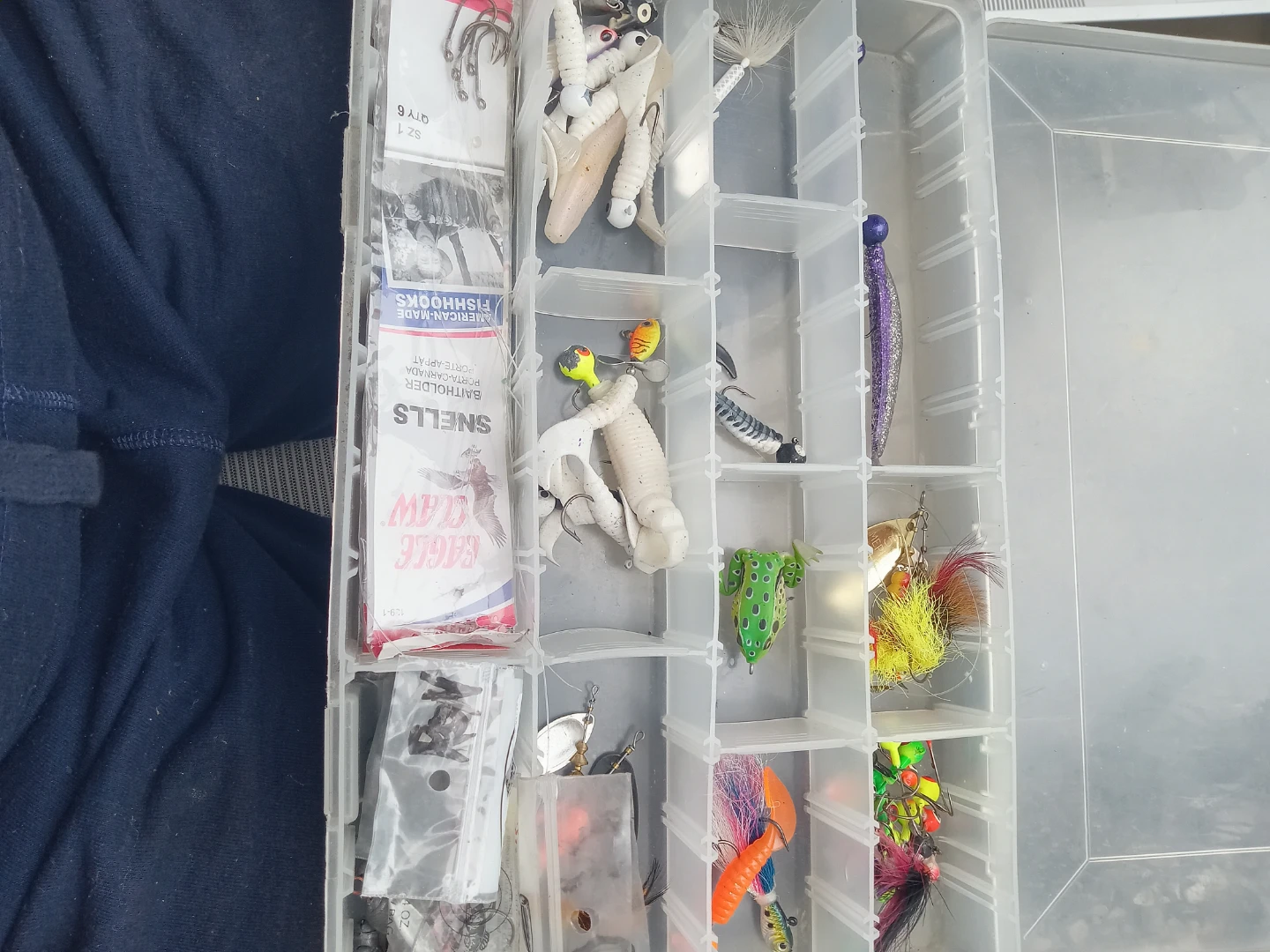Fishing Tackle Box with Lures and Hooks - photo 2