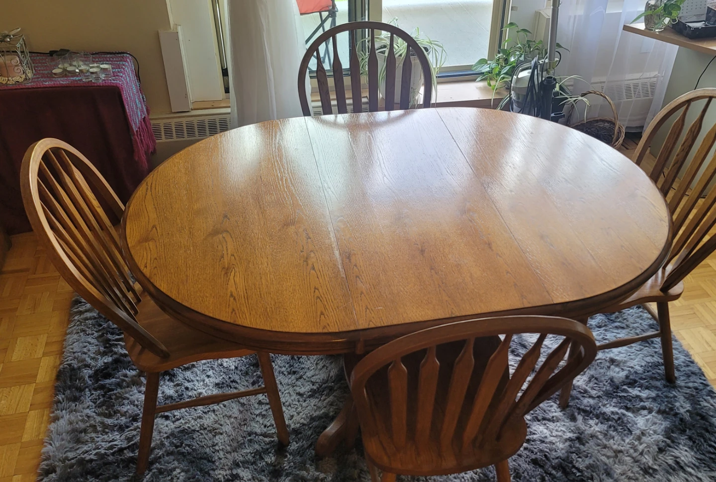 Wooden Dining Table and Chairs Set - photo 3