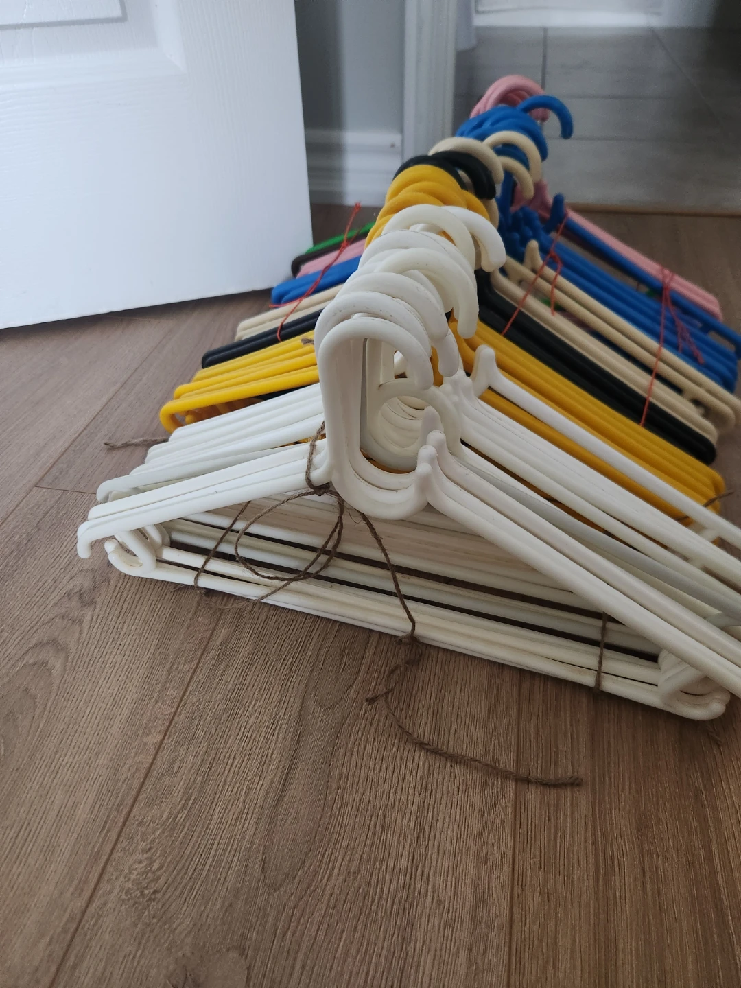 Over 50 strong polyester hangers,