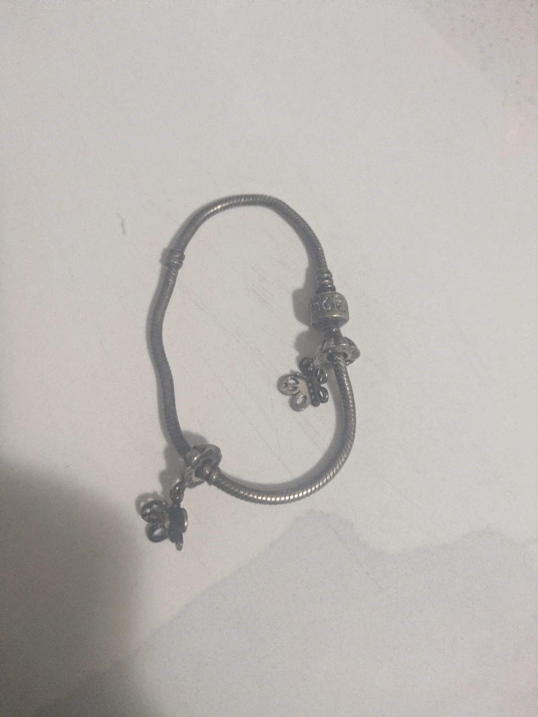Pandora Charm Bracelet with Butterfly Charms
