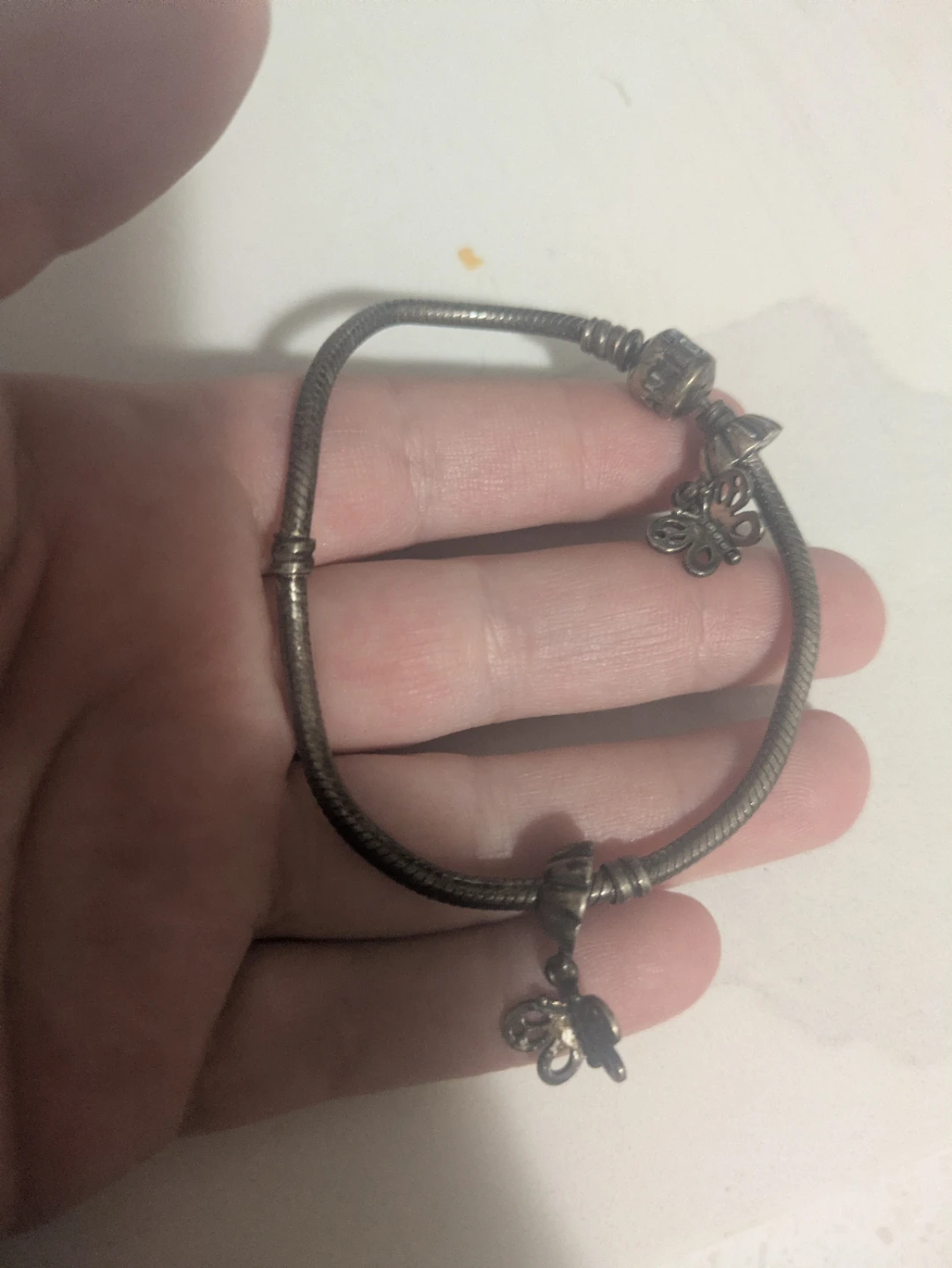 Pandora Charm Bracelet with Butterfly Charms - photo 5