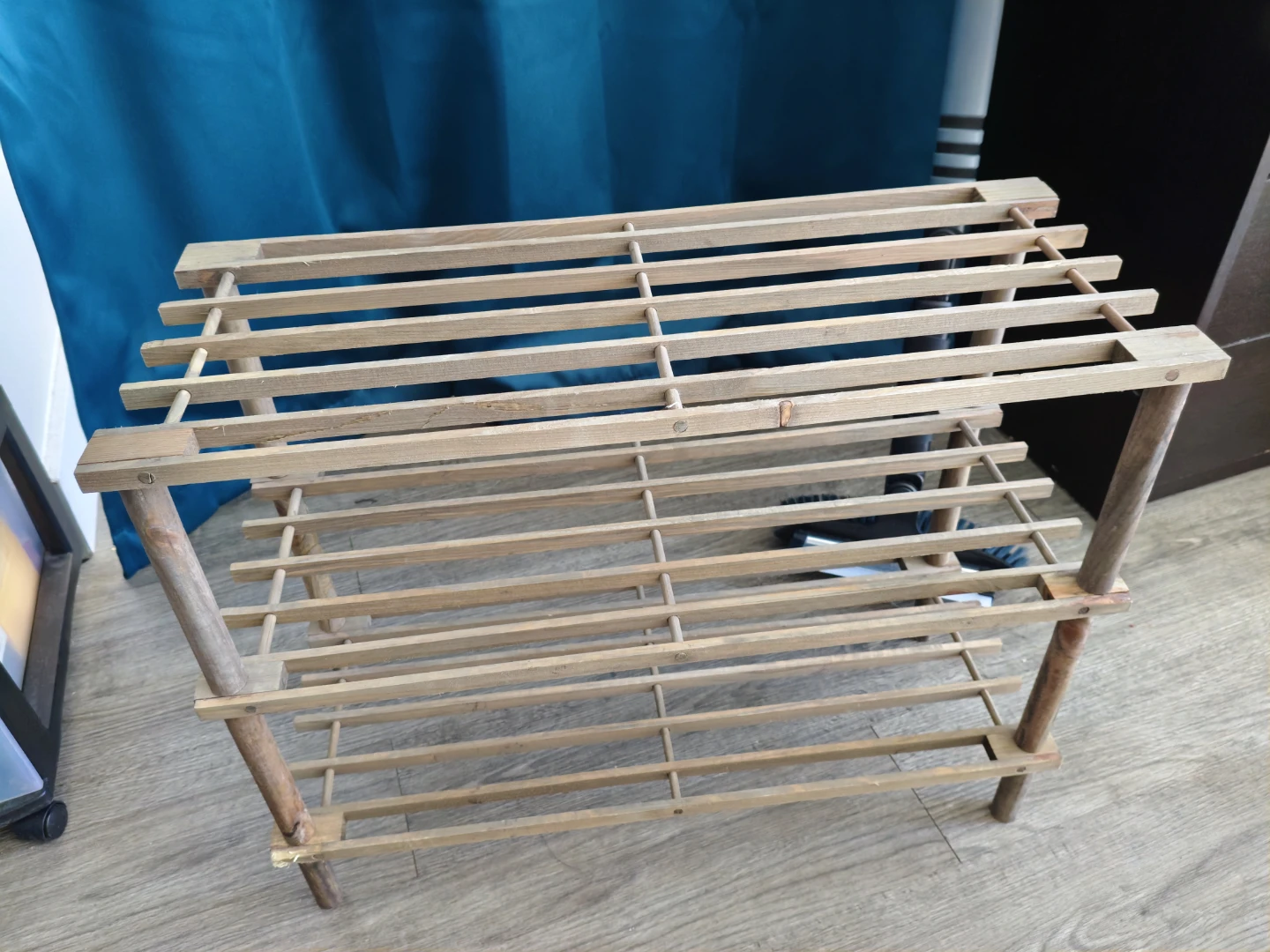 Mainstays 3-Tier Wooden Shoe Rack - photo 2