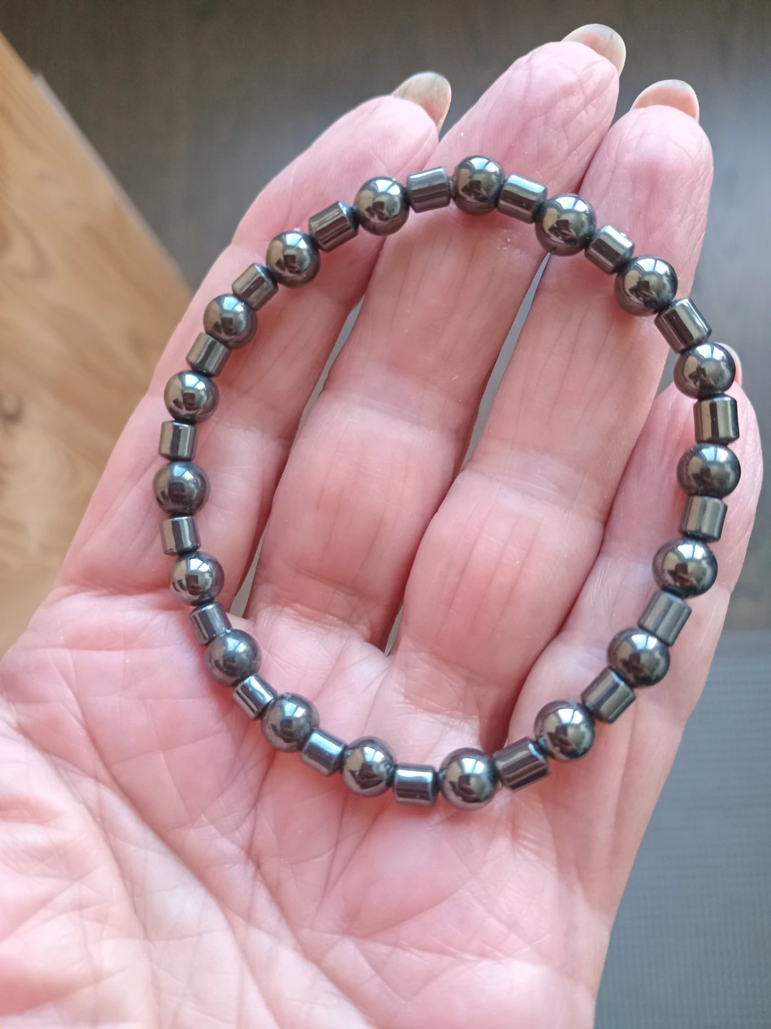 Hematite Beaded Bracelet