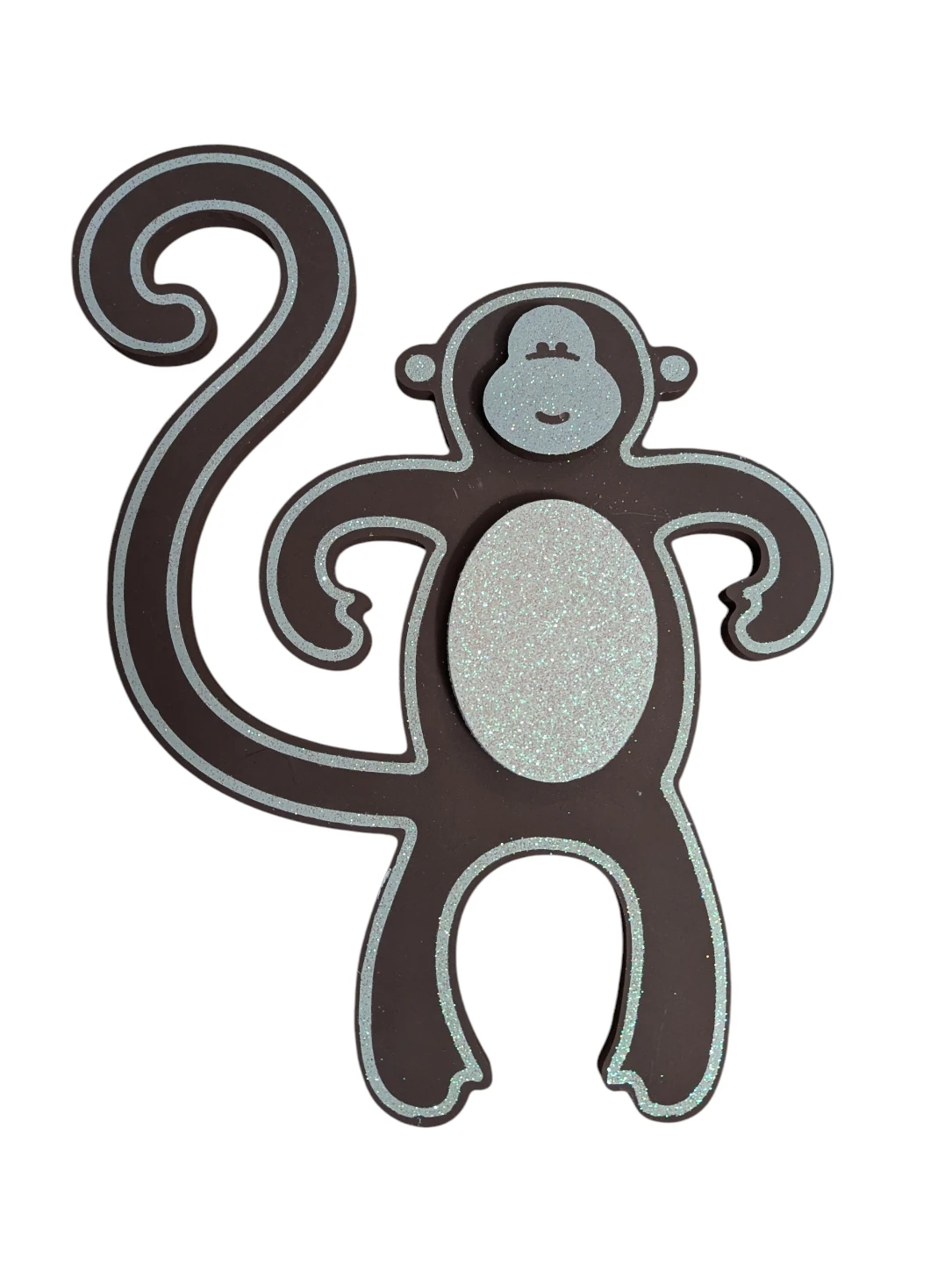 Used Giraffe & monkey Wood wall decorations $15ea/$25 both - photo 3