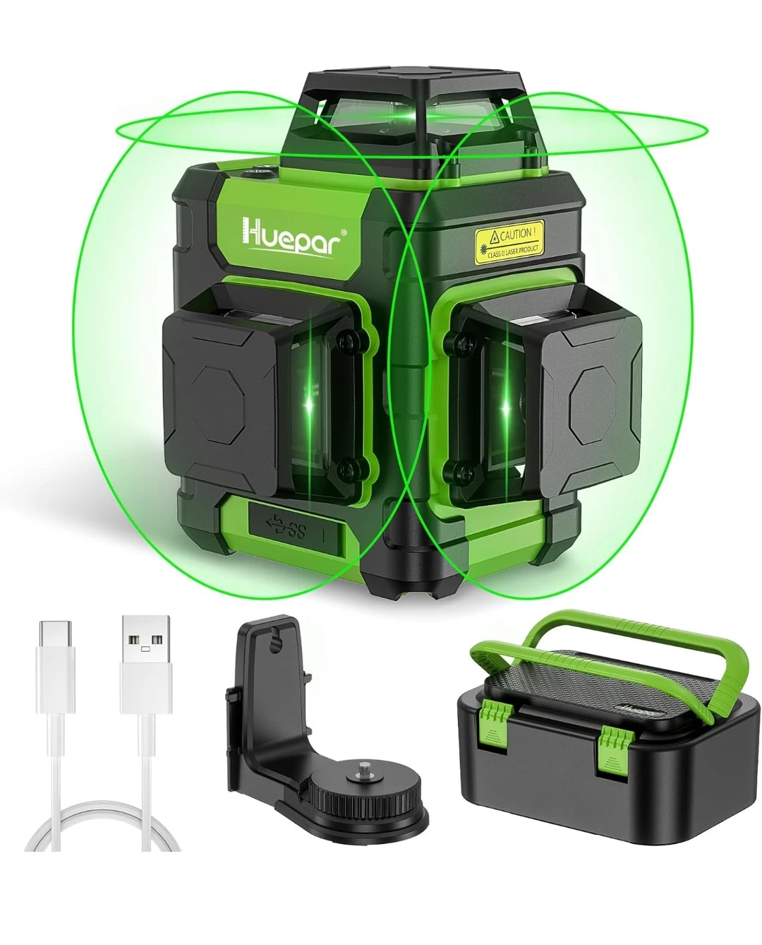 Huepar 3D Laser Level with Built-in Li-ion Battery - photo 2