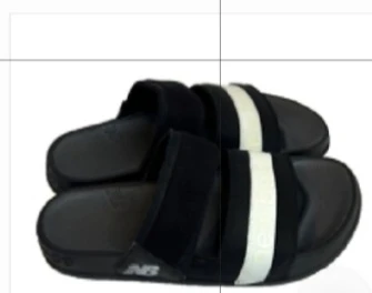 New Balance Black Slide Sandals