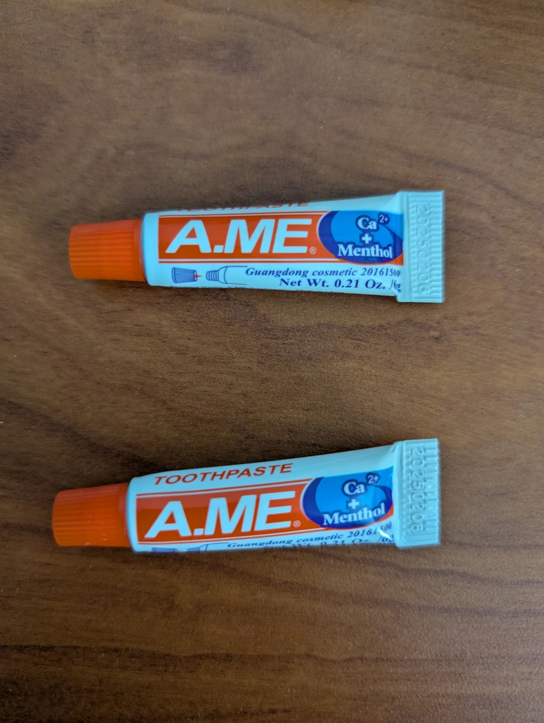 Brand New Travel Toothpaste with Menthol - 0.21 Oz x 2