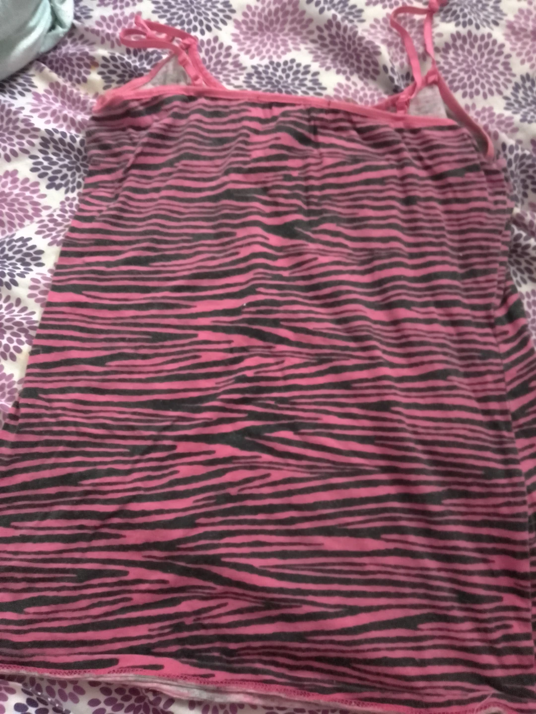 Pink Zebra Print Tank Top ⚽
