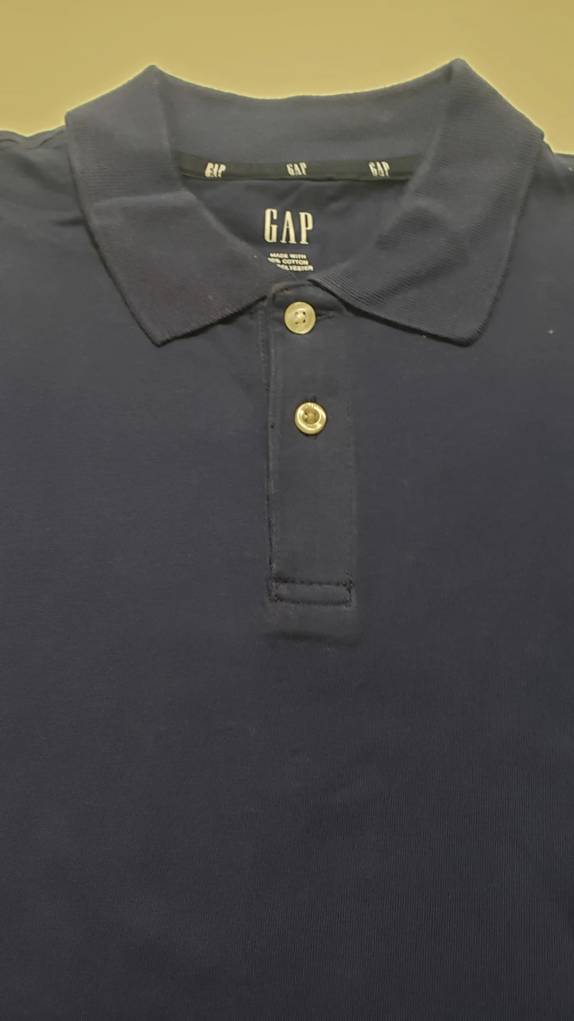 Like New GAP Men's Navy Blue Polo Shirt Size M - photo 2