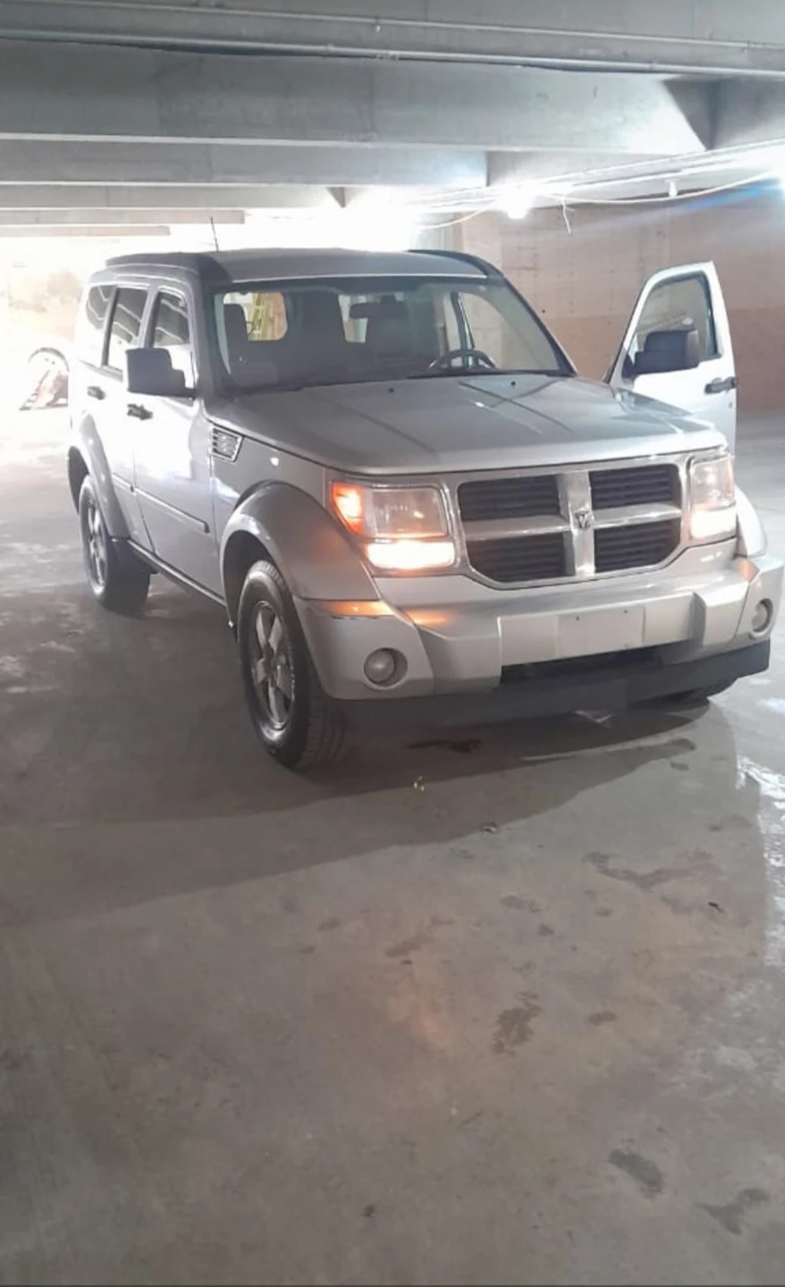 Silver Dodge Nitro SUV