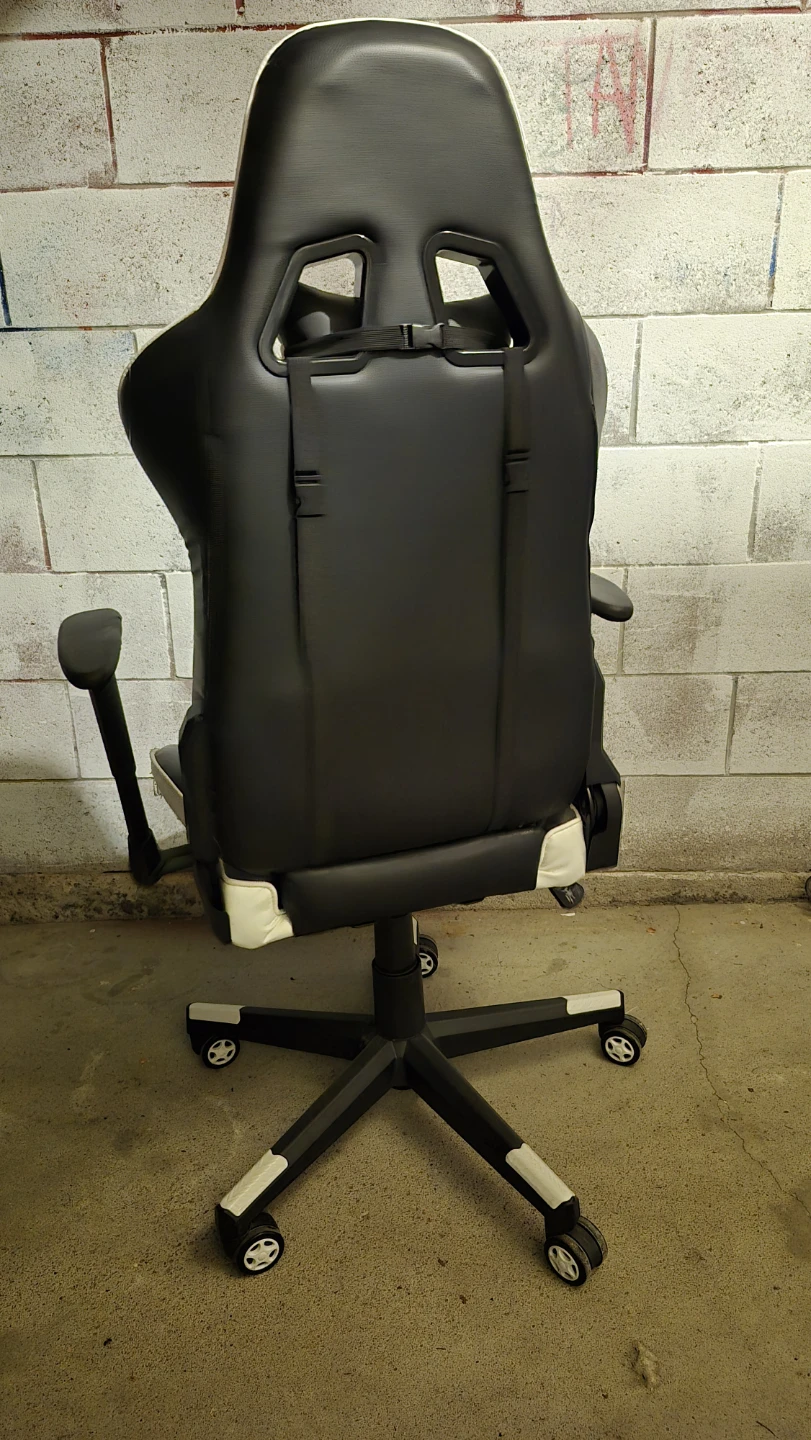 Gaming Chair Black and White - photo 3