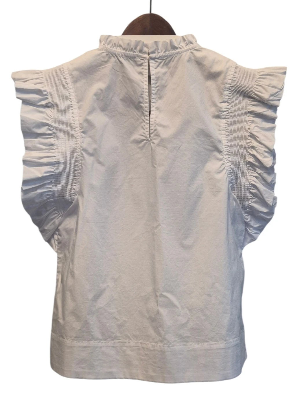 English Factory White Ruffle Sleeve Top - photo 4