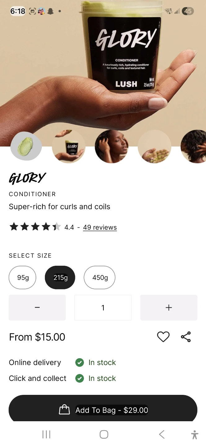 Lush Glory Conditioner for Curls and Coils