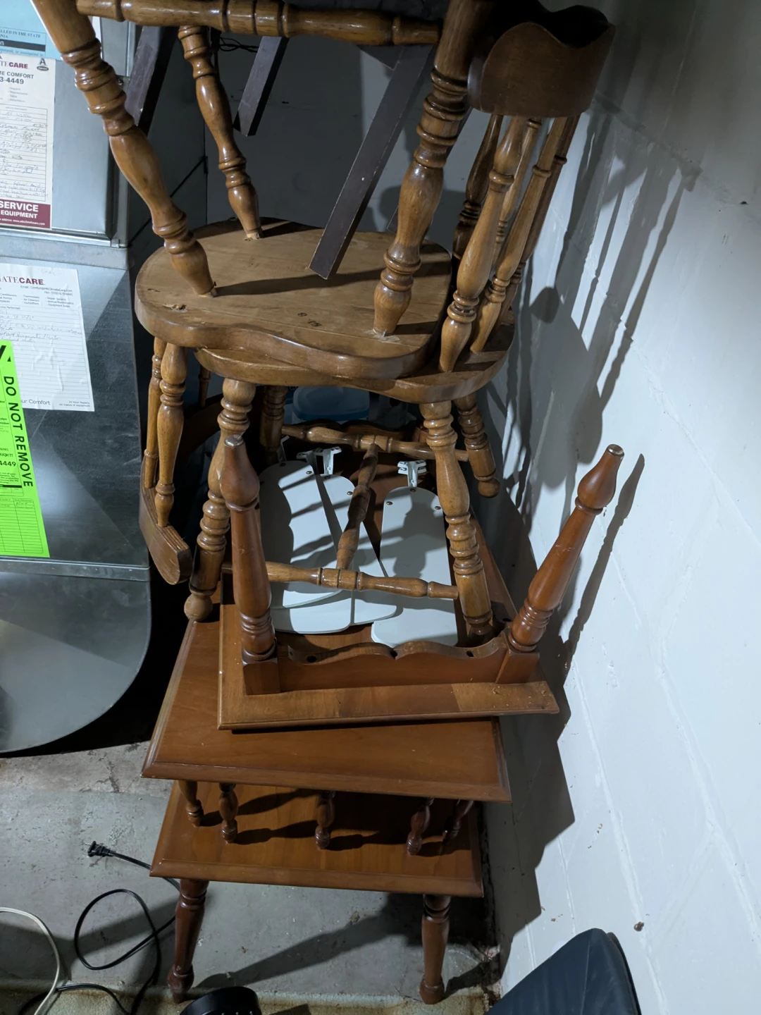 2 each Wooden Chair and Table Set - photo 2