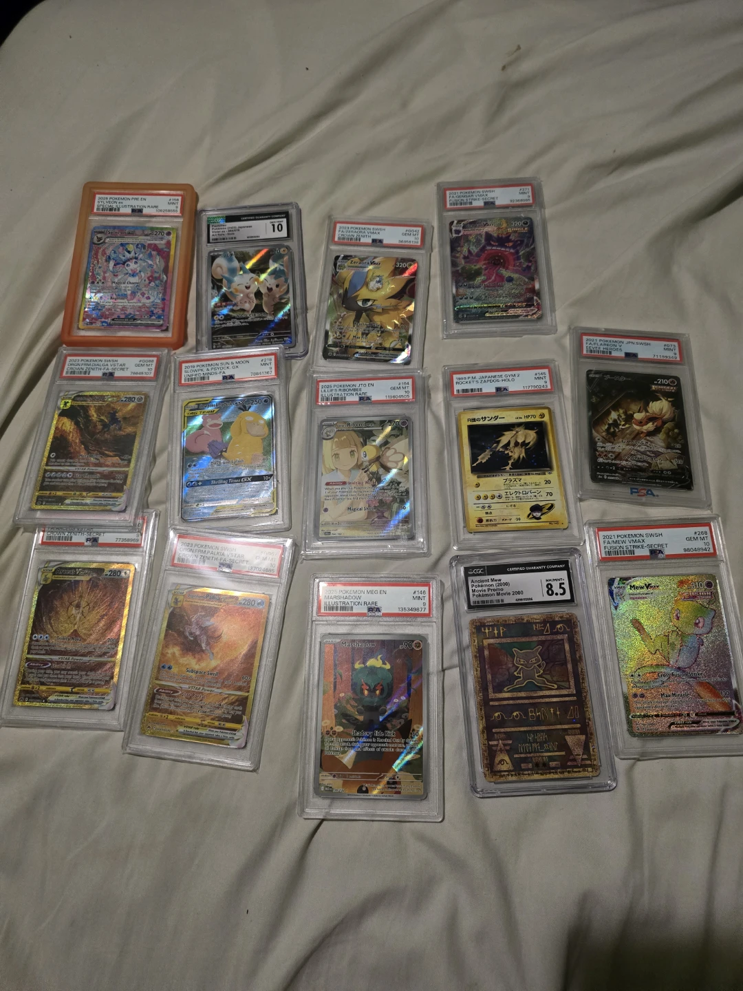 Pokemon Trading Cards - Assorted Graded & Ungraded