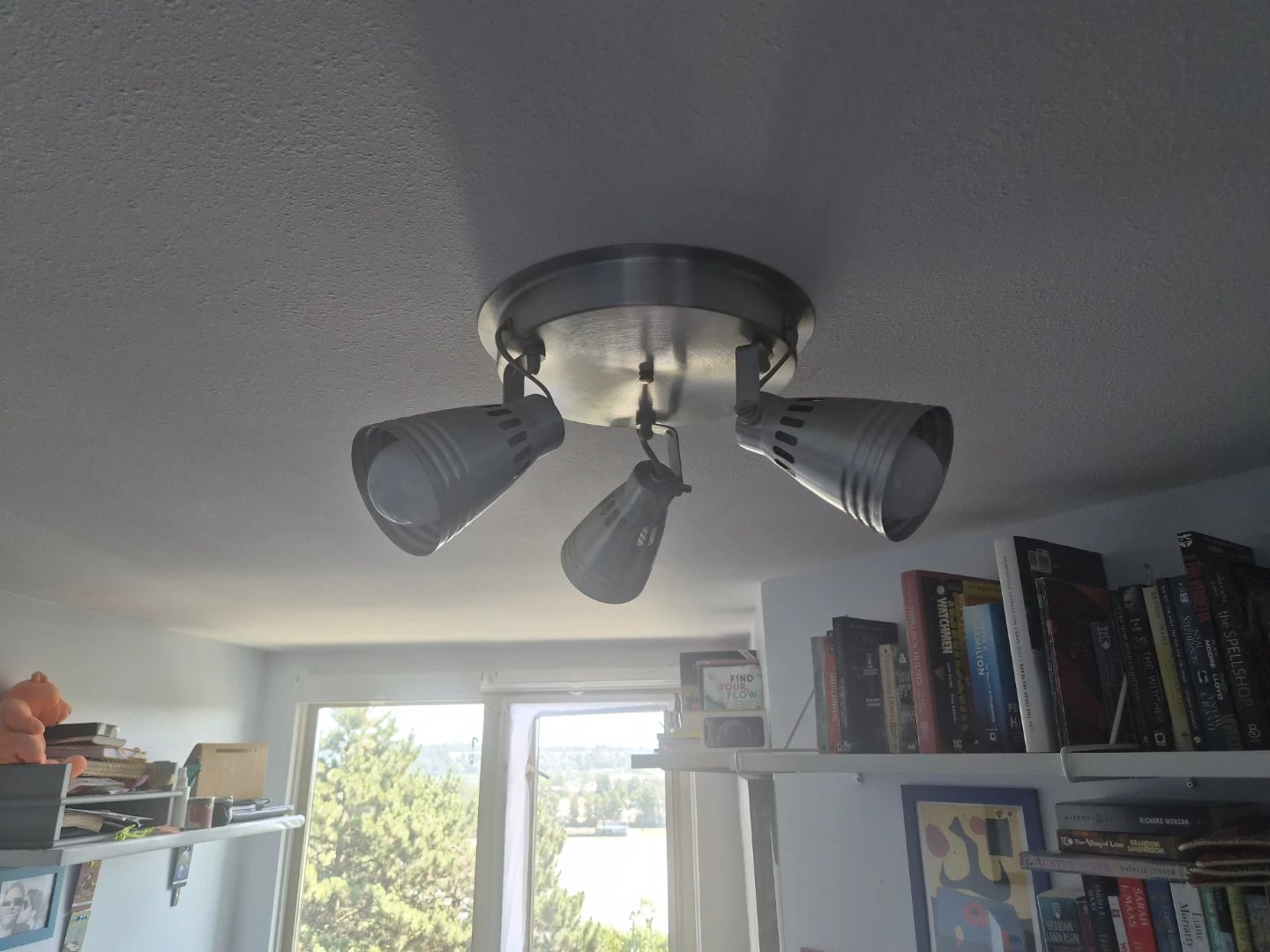 Brushed Nickel 3-Light Track Lighting Fixture - photo 3