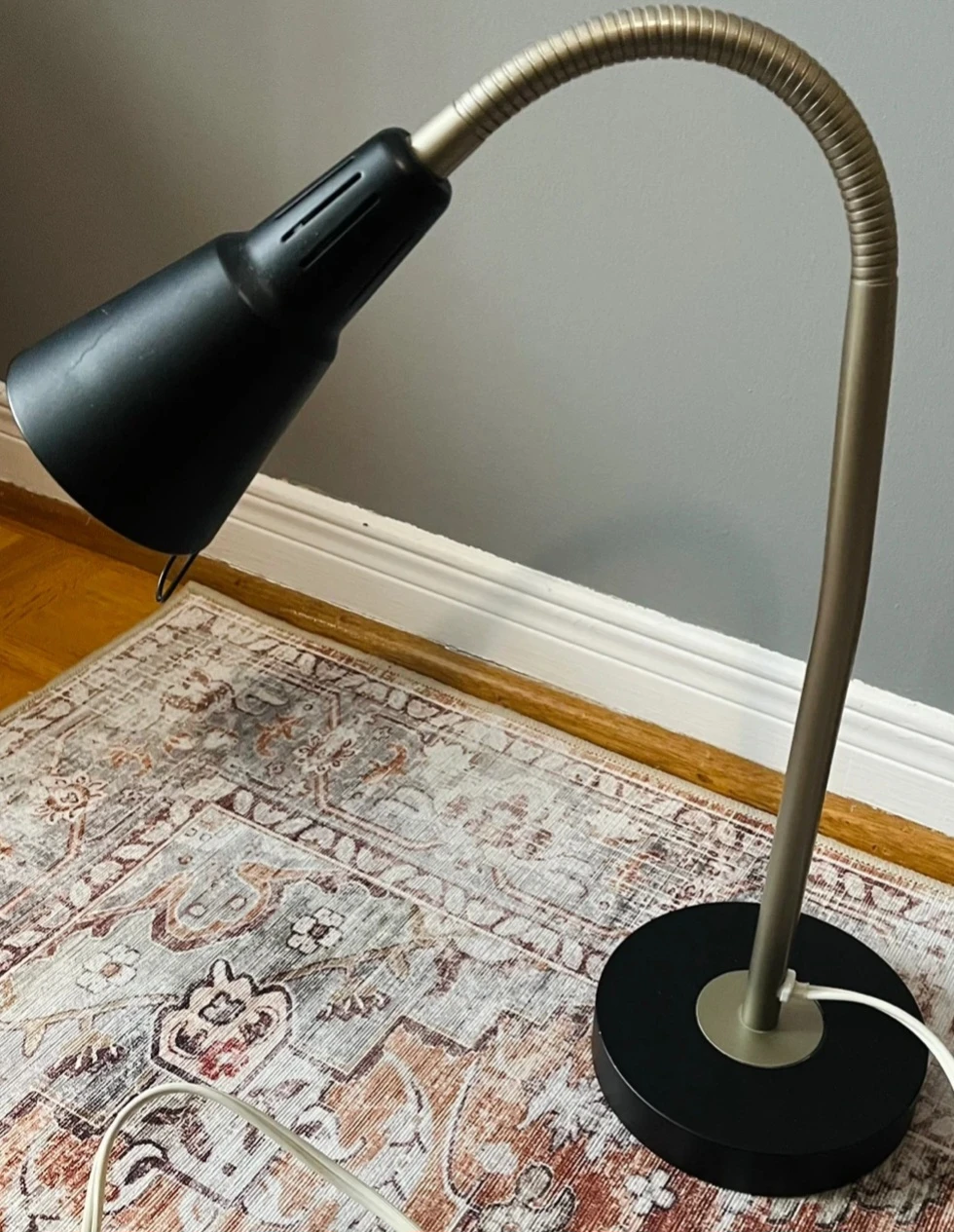 IKEA Kvart Black Desk Lamp