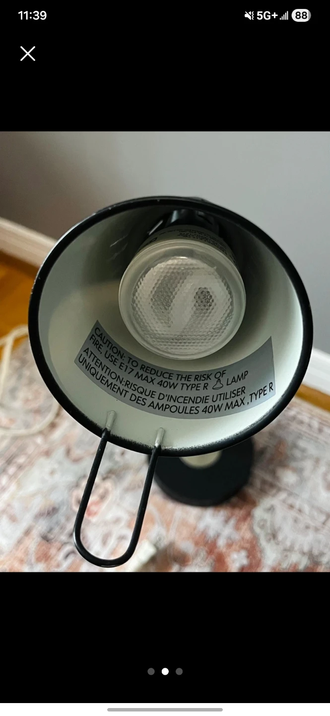 IKEA Kvart Black Desk Lamp - photo 2