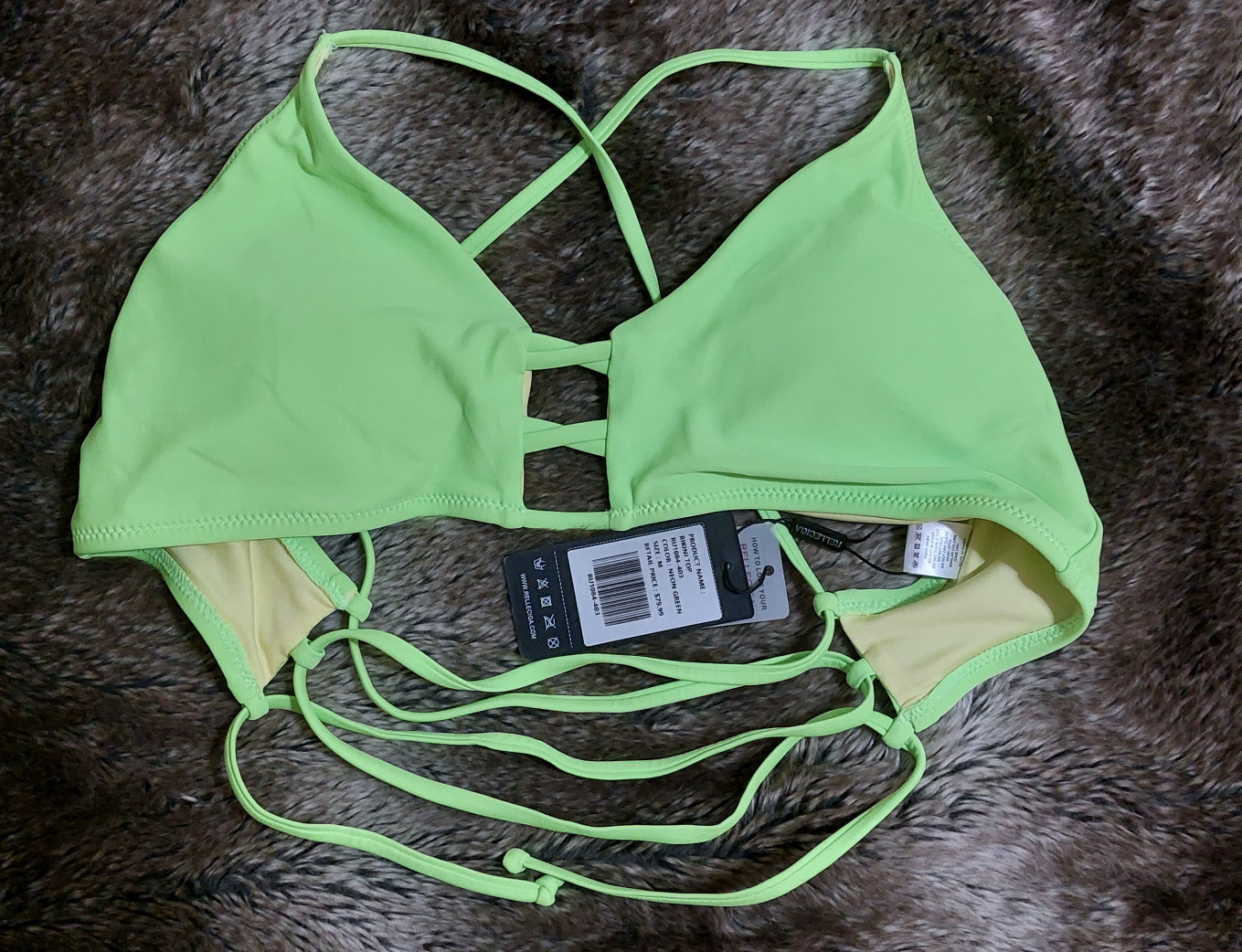 RELLECIGA Bikini Top and Bottom Set - Neon Green