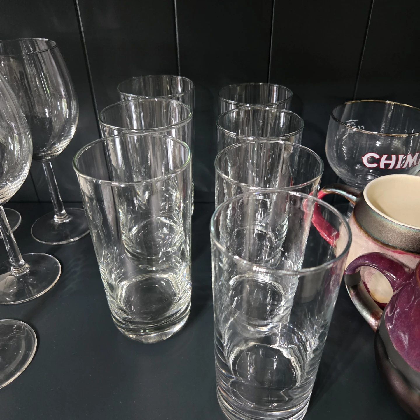 7 drinking glasses