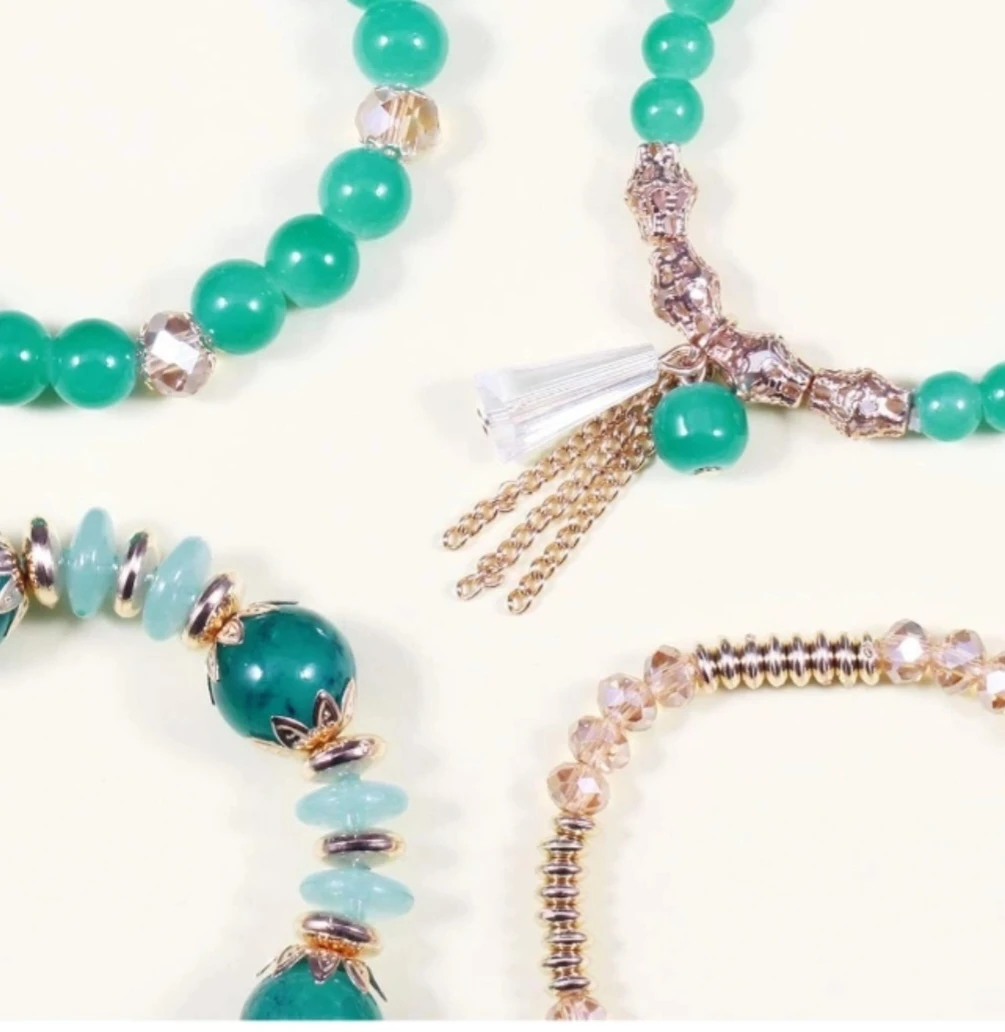 Fashion Jewelry Beaded Bracelet Set - photo 4