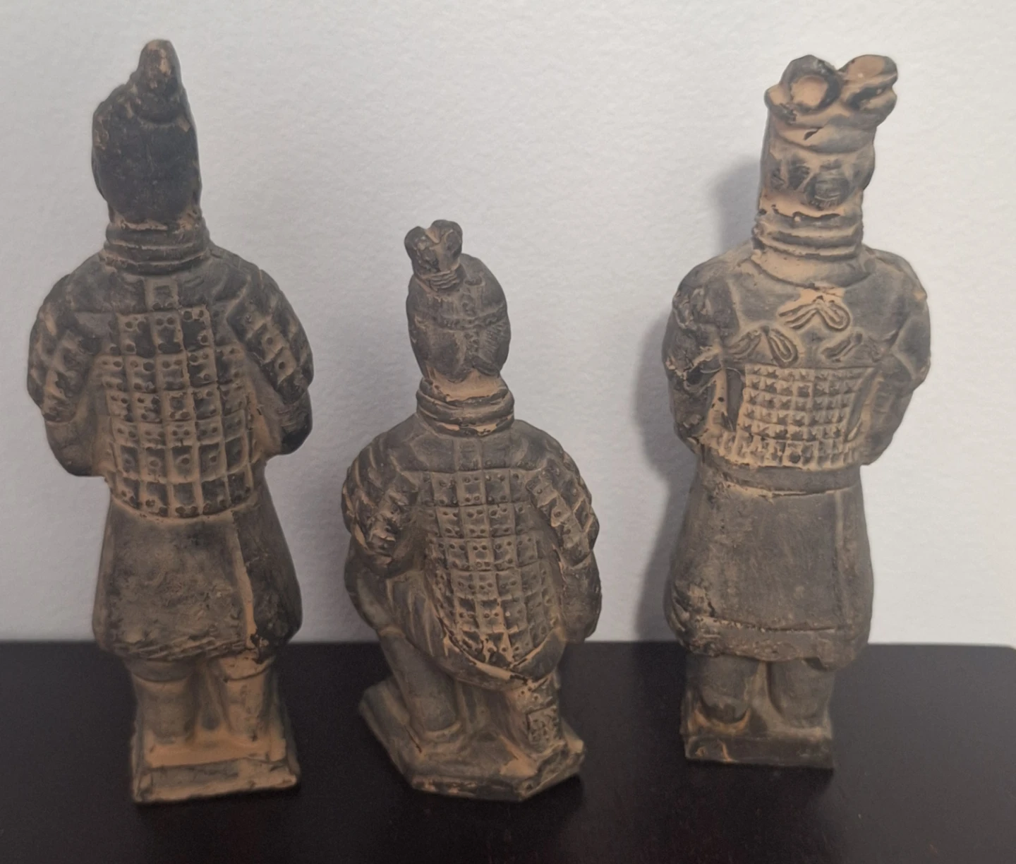 Vintage Terracotta Warrior Figurines Set of 3 - photo 3
