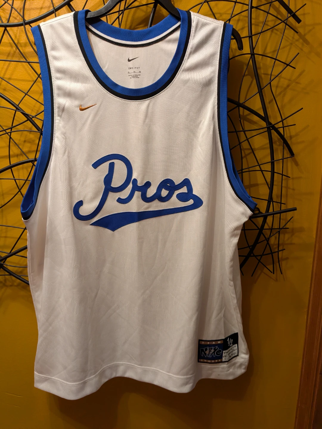Nike DNA Basketball Jersey White Blue Black