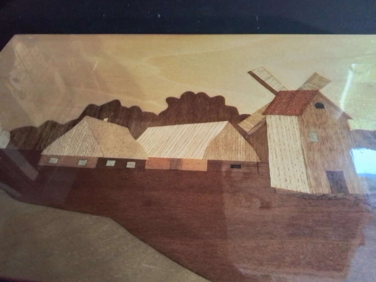 Wooden Marquetry Art Plaque USSR - photo 3