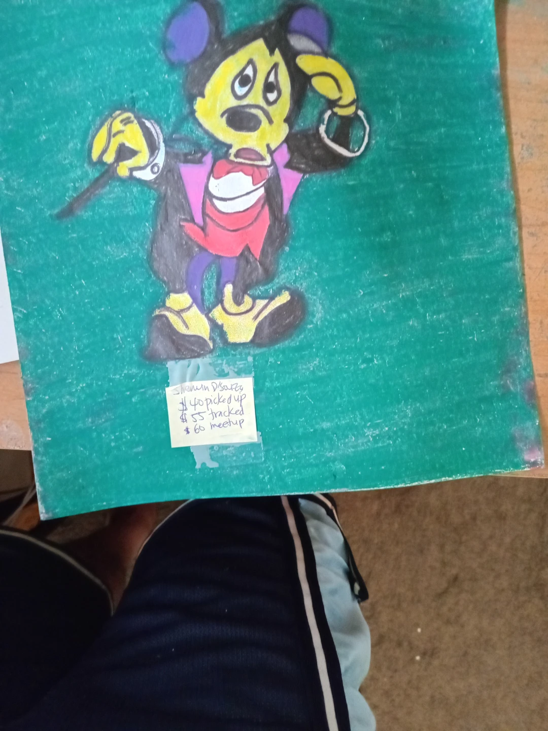 Mickey Mouse Drawing by Custom Artist Sherwin