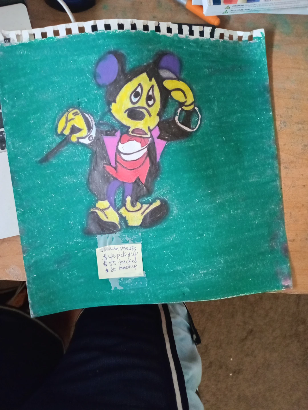 Mickey Mouse Drawing by Custom Artist Sherwin - photo 2