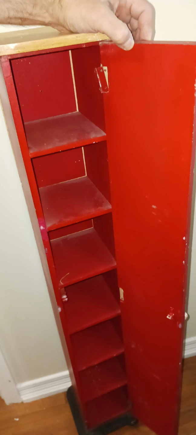 ⚽  Red Toy Soldier Cabinet with Shelves - photo 3