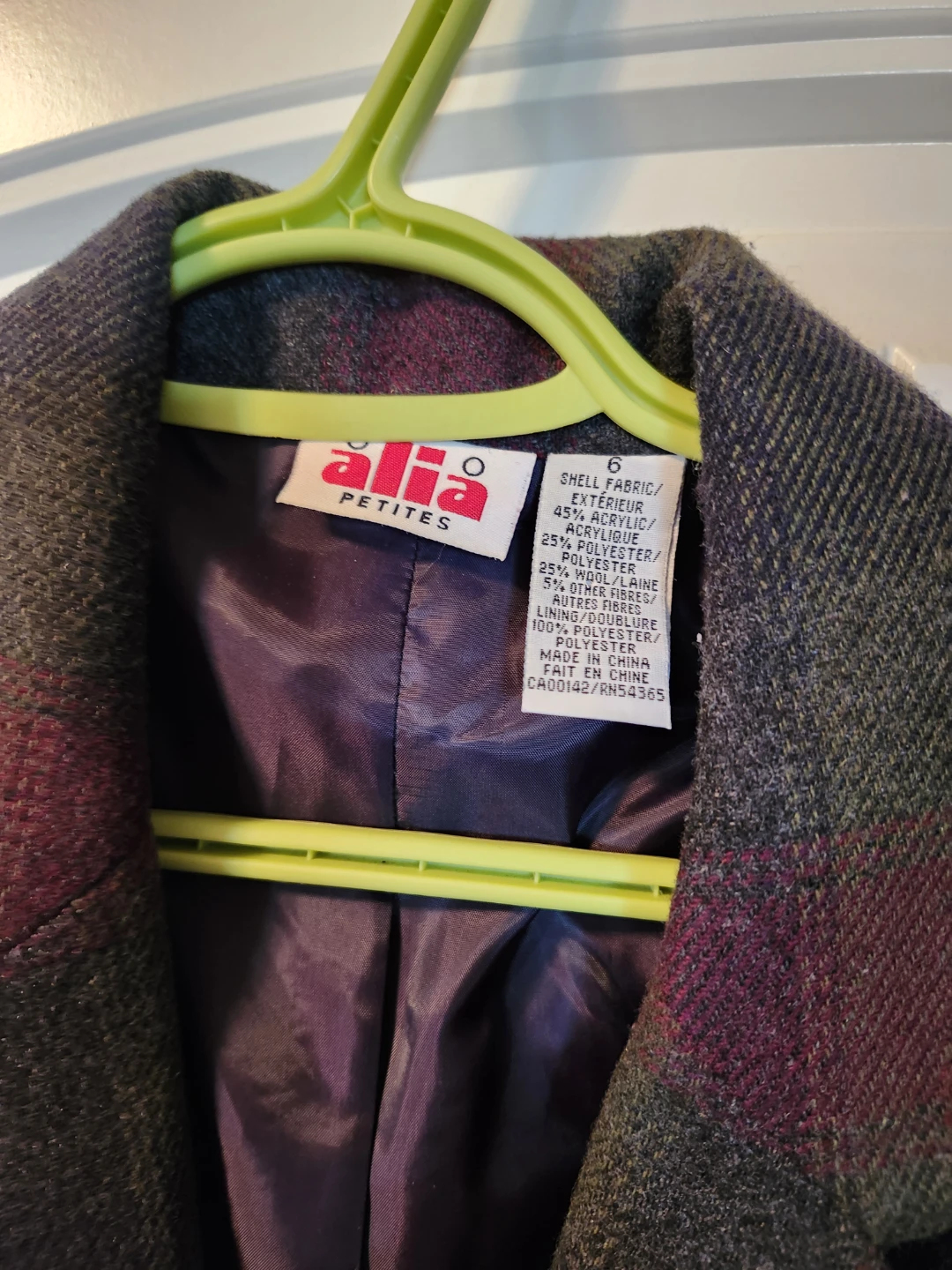 Alia Petites Plaid Blazer Size 6 - photo 2