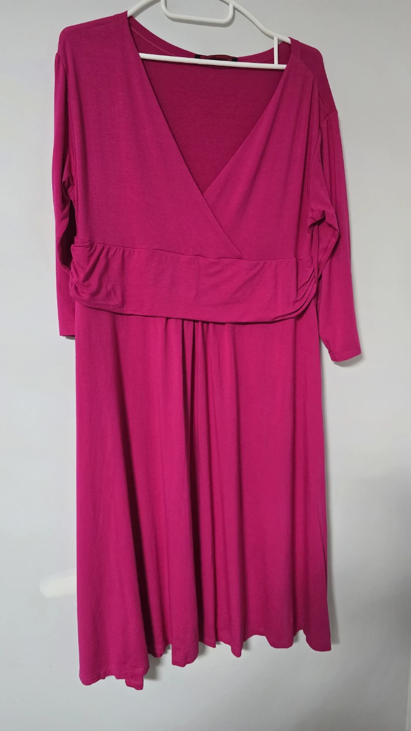 Pink Maternity Dress long sleeves