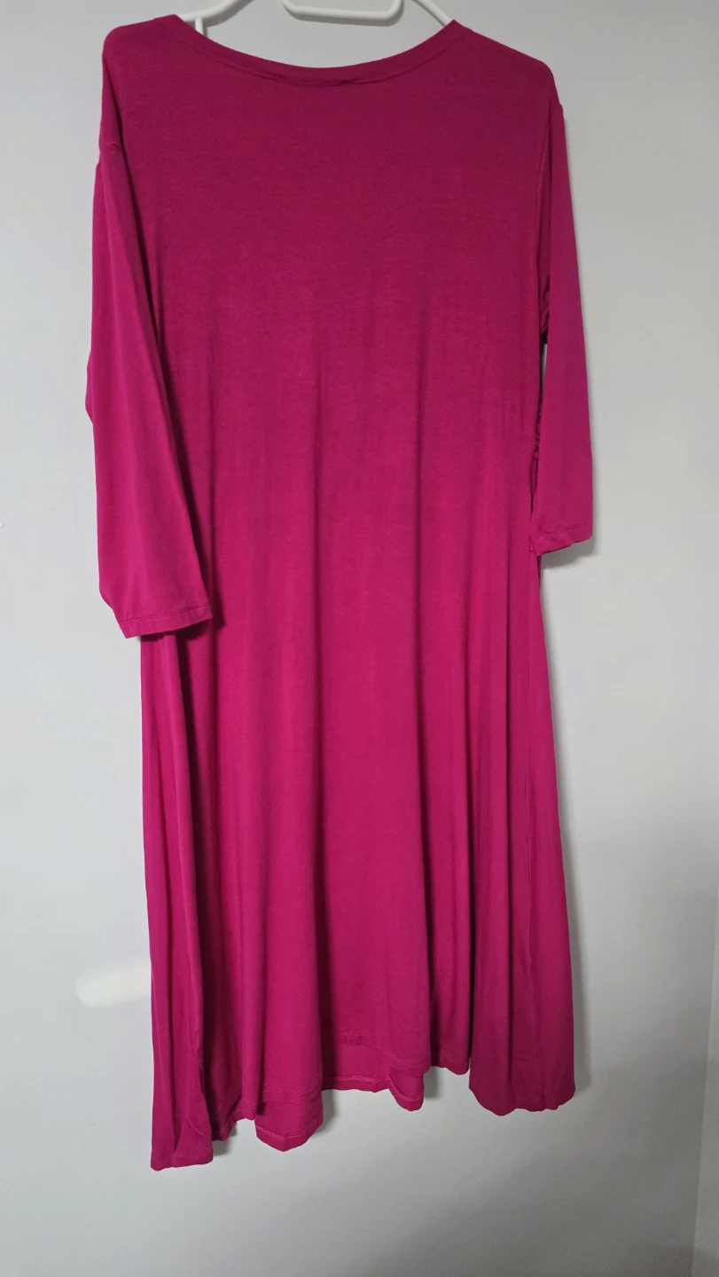 Pink Maternity Dress long sleeves - photo 2