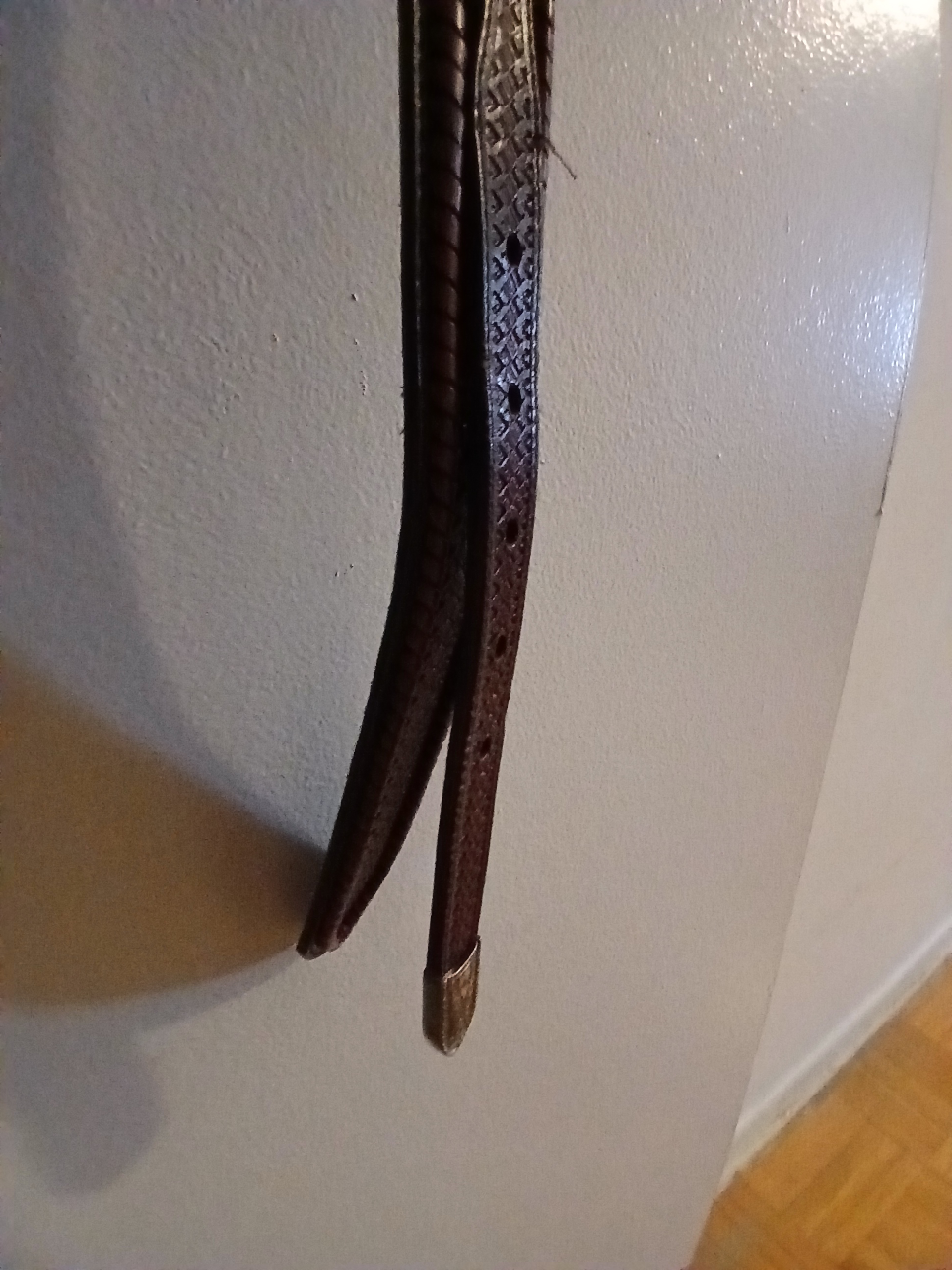 Men's Western Leather Belt - photo 2