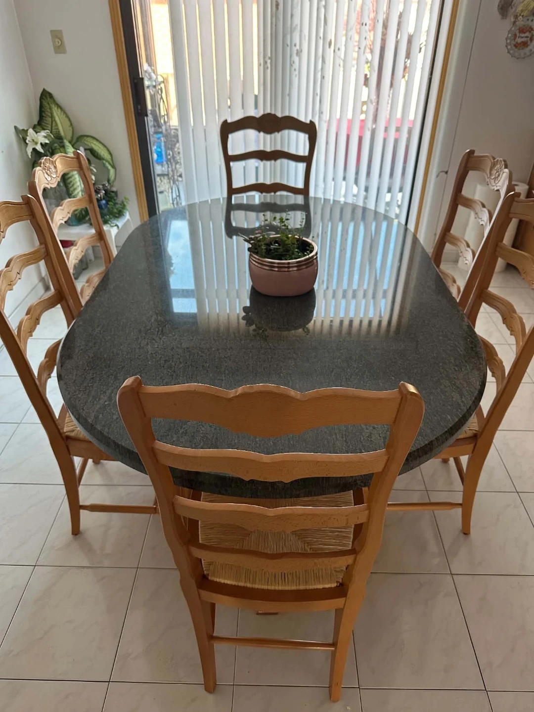 Oval Dining / Kitchen Table with 6 Chairs - photo 2
