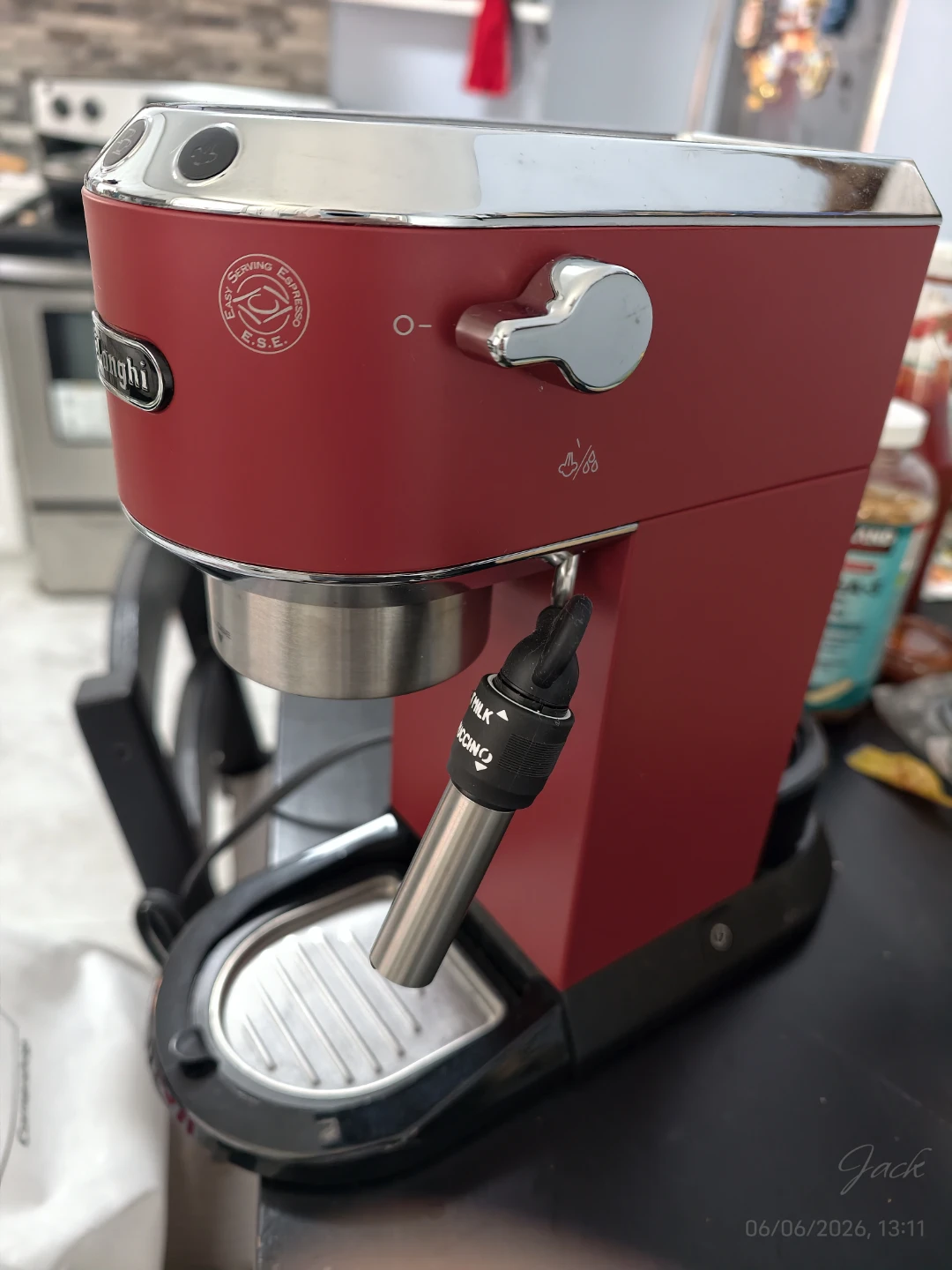 DeLonghi Red Espresso coffee Machine