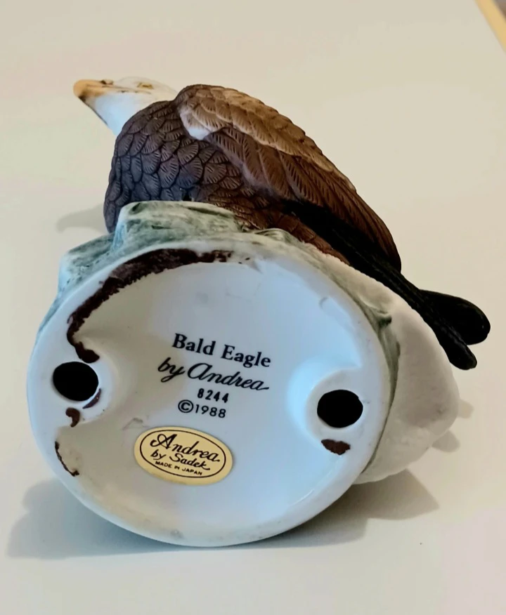 Vtg Andrea by Sadek Bald Eagle Porcelain Figurine - photo 4