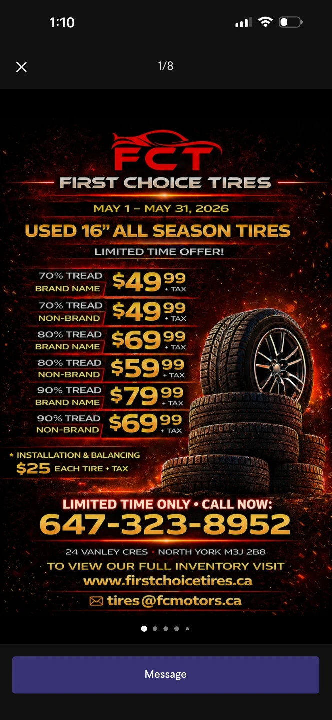 First Choice Tires - Used All Season Tires - photo 4