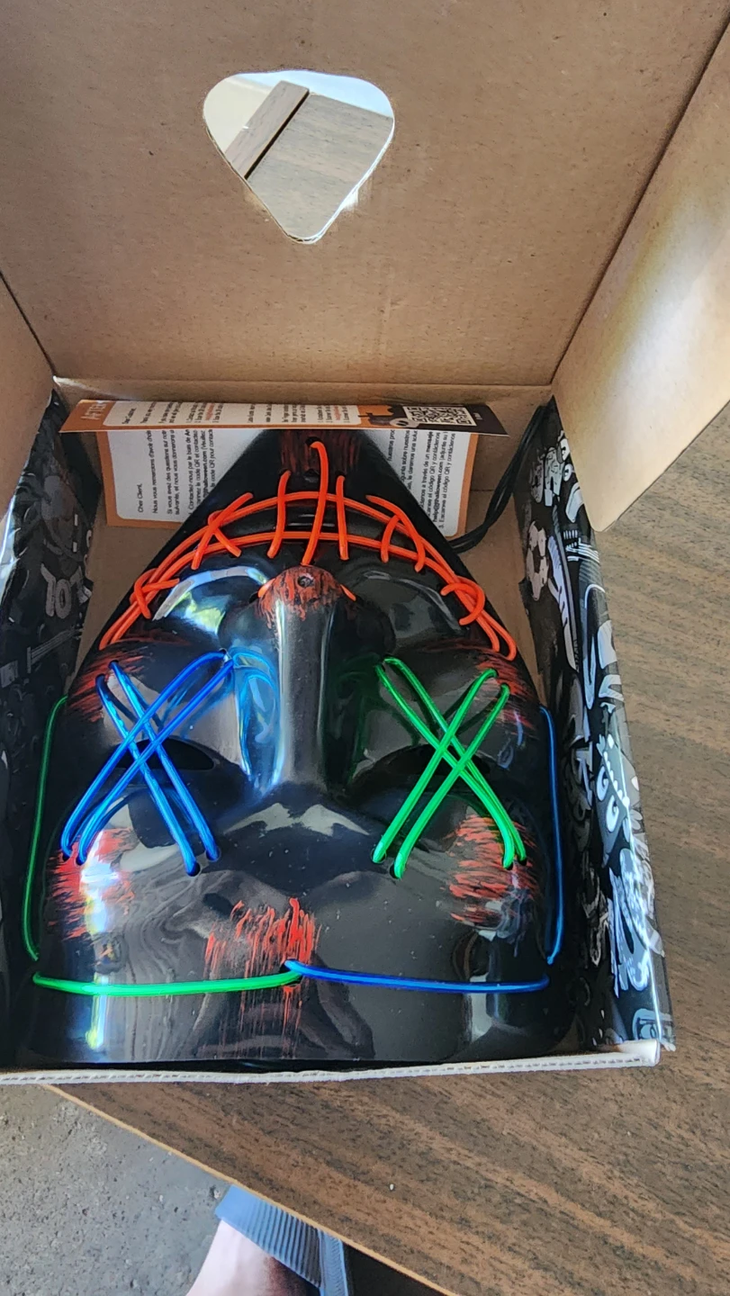 Halloween LED Light Up Mask