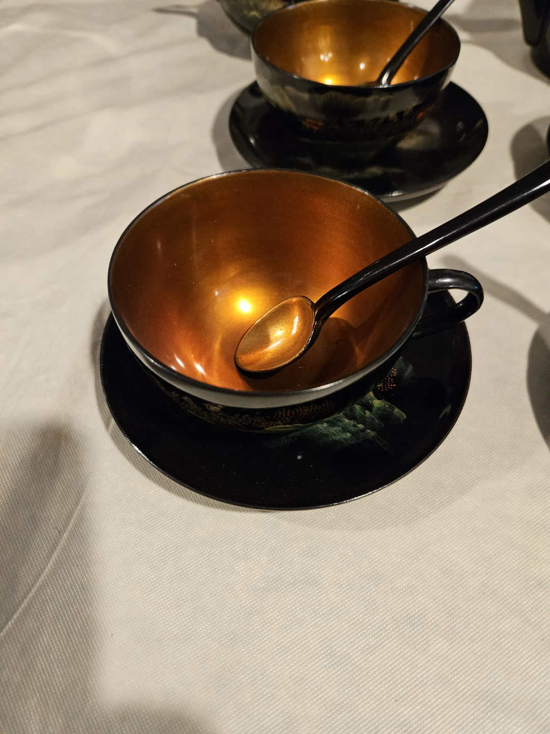Vintage Black & Gold Tea Set with Everything You Need! - photo 4