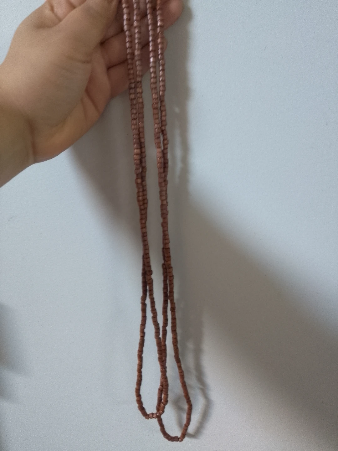 Brown Beaded Necklace ⚽