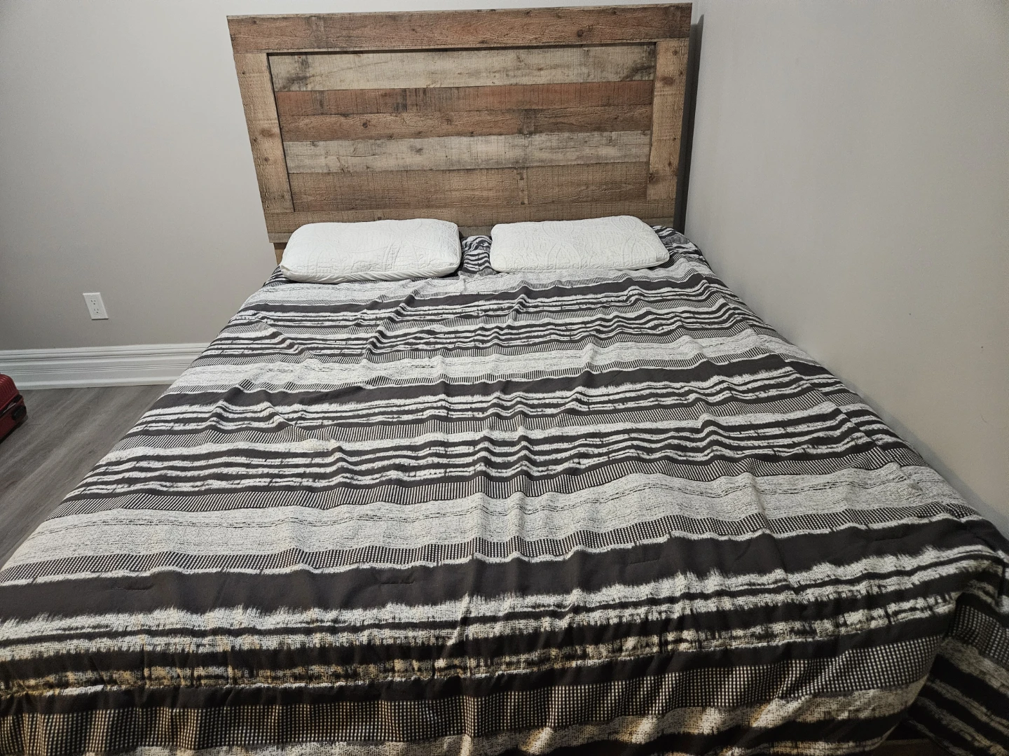 Queen Bed- Bed Frame,  Mattress and Box Spring